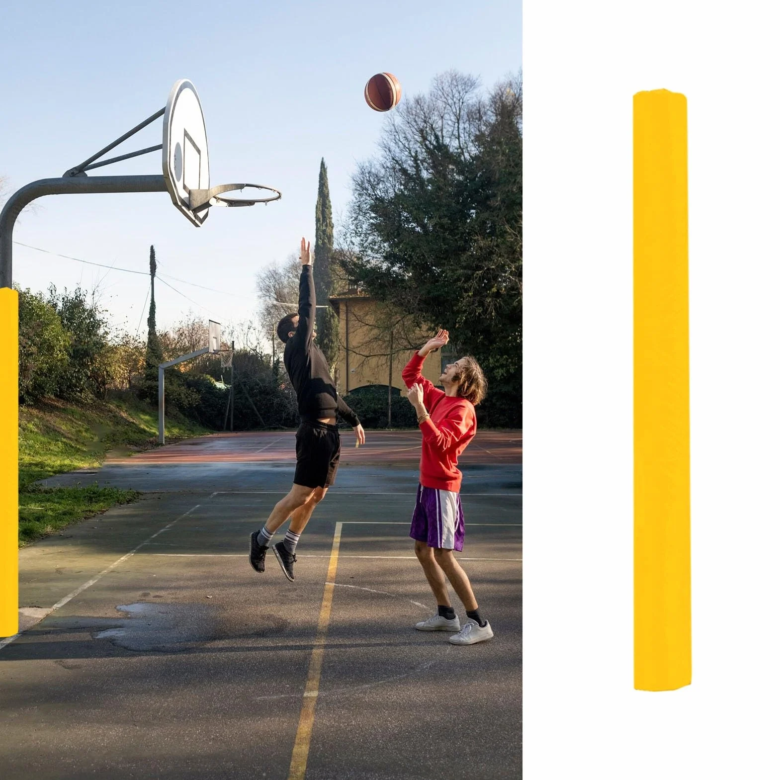 Imbottitura per Palo da Basket Protezione Canestro Personalizzabile Diametro Colore