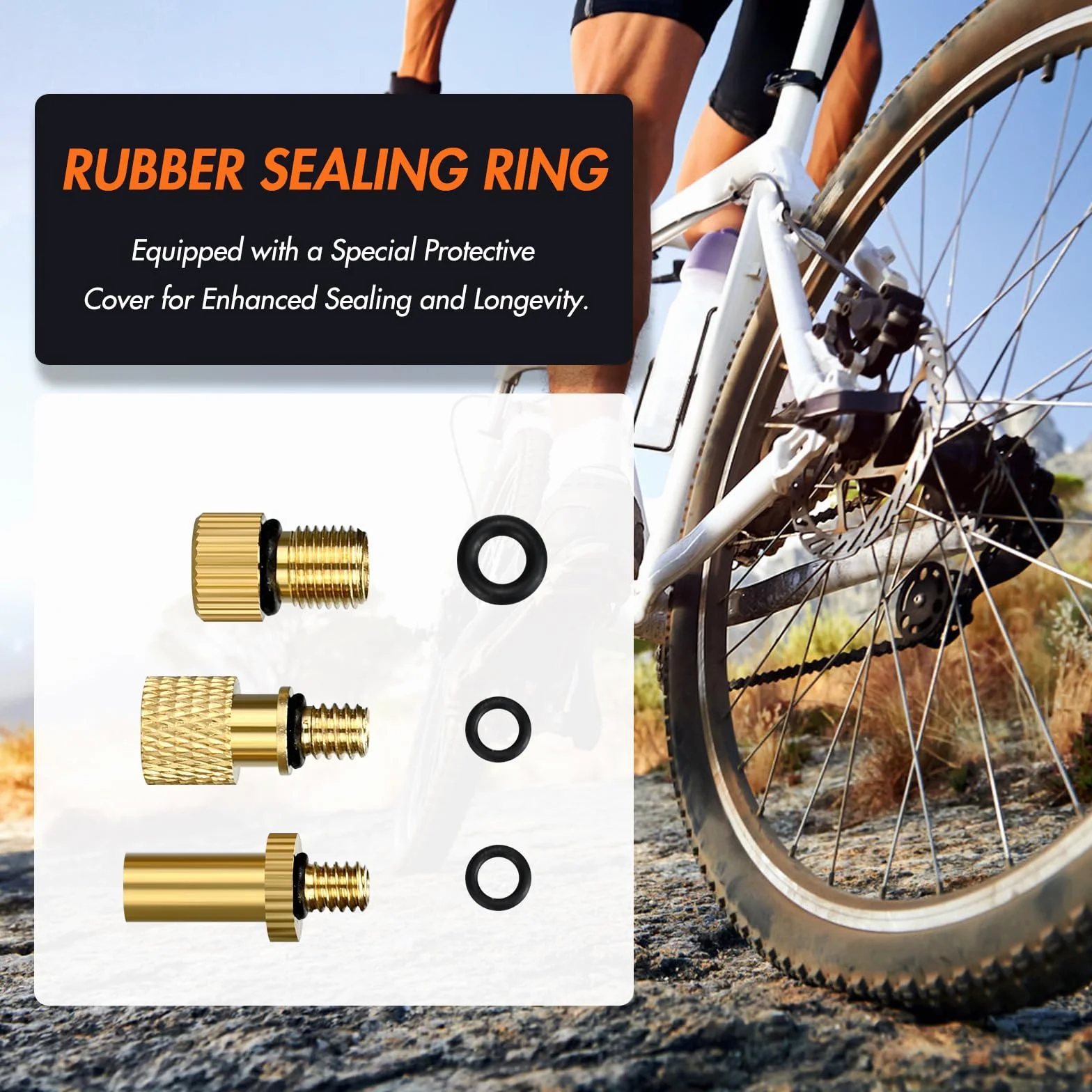 Adattatore Valvola Bici 21 Pezzi Set per Presta SV DV AV Pompa Bicicletta Compressore Aria Kit Gonfiaggio