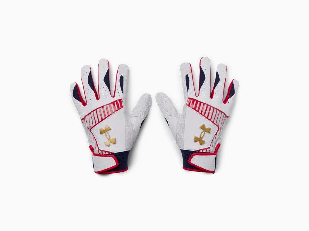 Under Armour Guanti da baseball da uomo Yard 9 stelle e strisce