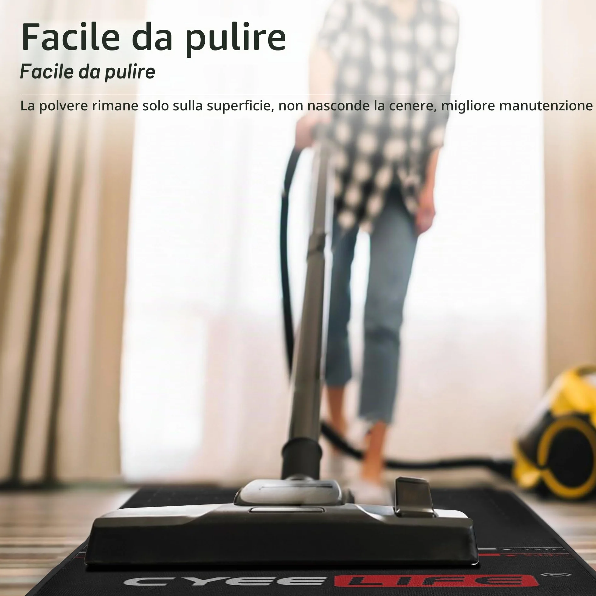 Tappetino per freccette CyeeLife 297 x 66 cm antiscivolo nero