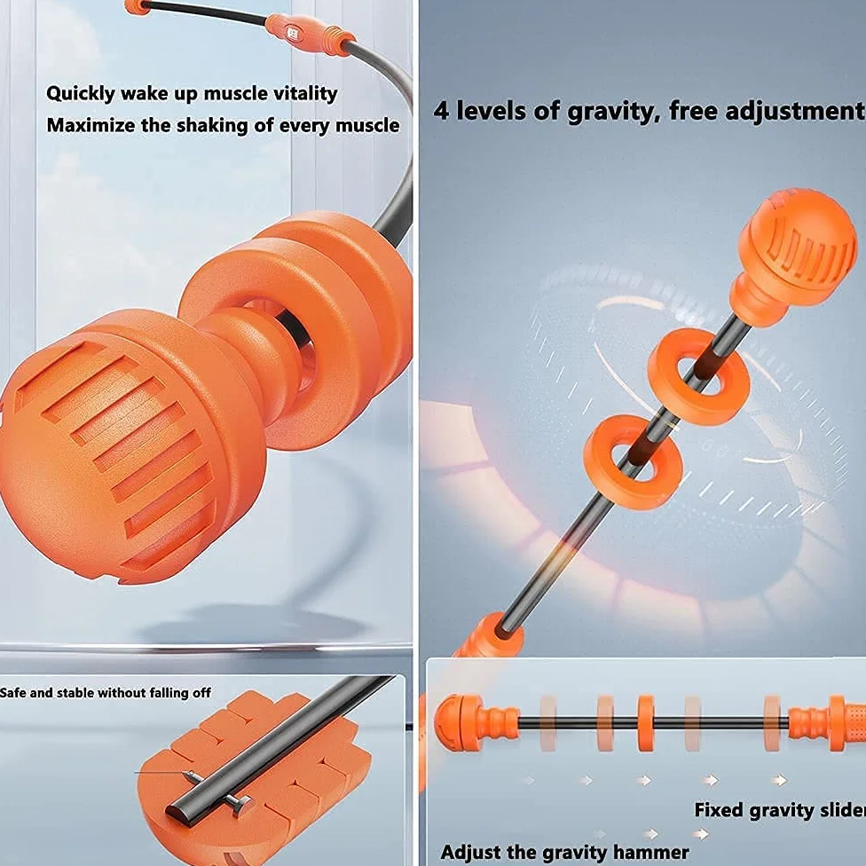 Asta Elastica Bar Fitness Asta Elastica Staccabile Body Ginnico, Barra Elastica per Fitness, 4 Livelli di gravità, Regolazione Libera, Barra Elastica Fitness per Allenamento Multifunzionale llxyzrzbh