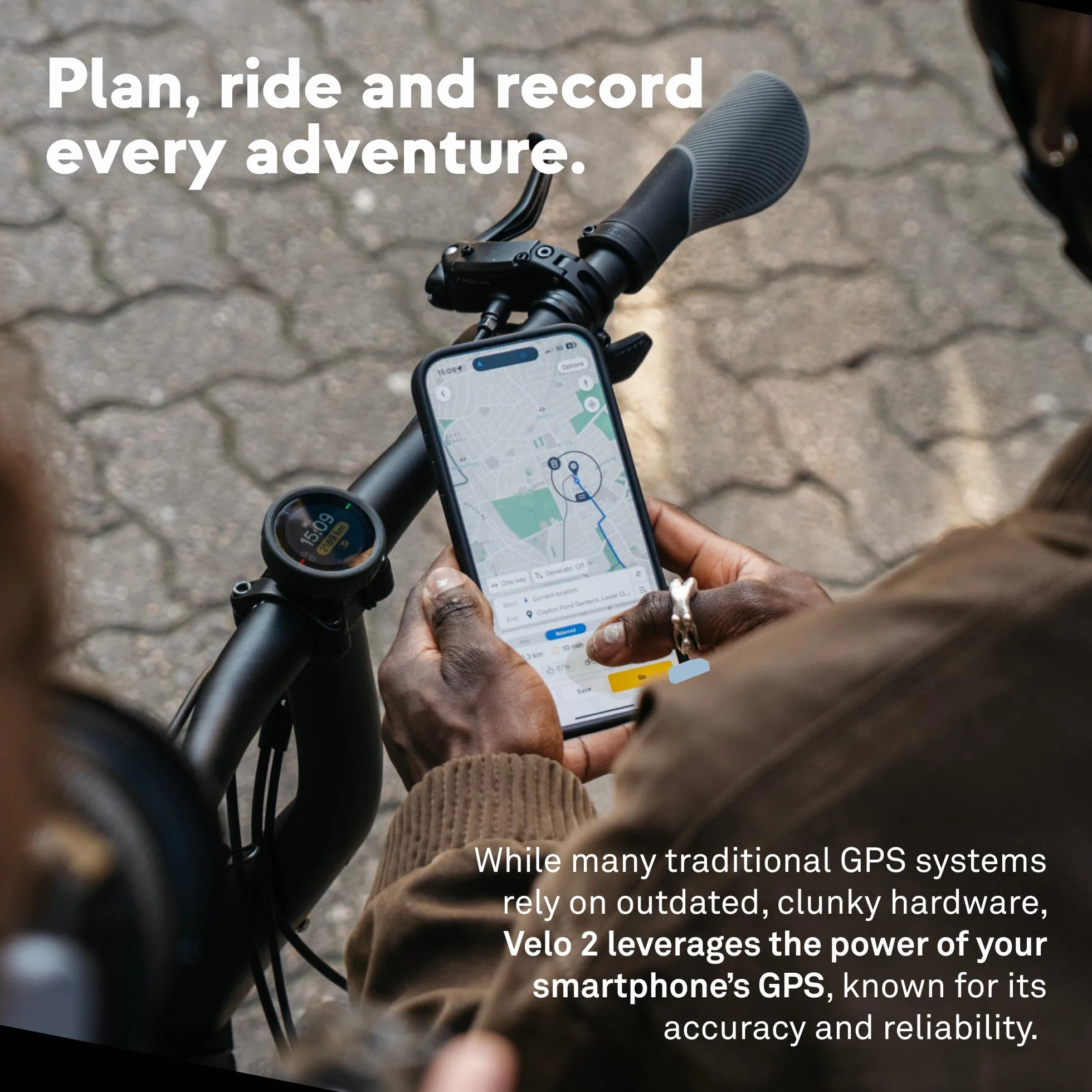 BEELINE Velo 2 Ciclocomputer GPS Wireless Globale Navigatore Bici Resistente Intemperie Carica USB Supporto Guanti