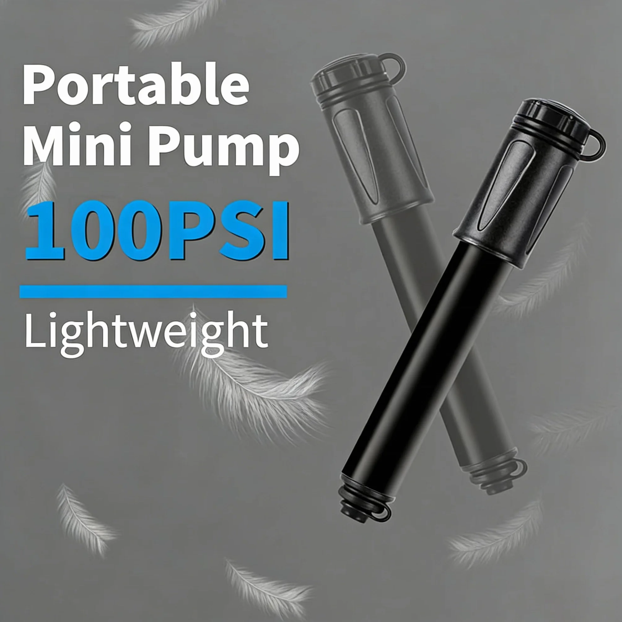 Mini pompa per bicicletta LEBEXY con valvole Presta e Schrader, portatile ad alta pressione 100 PSI