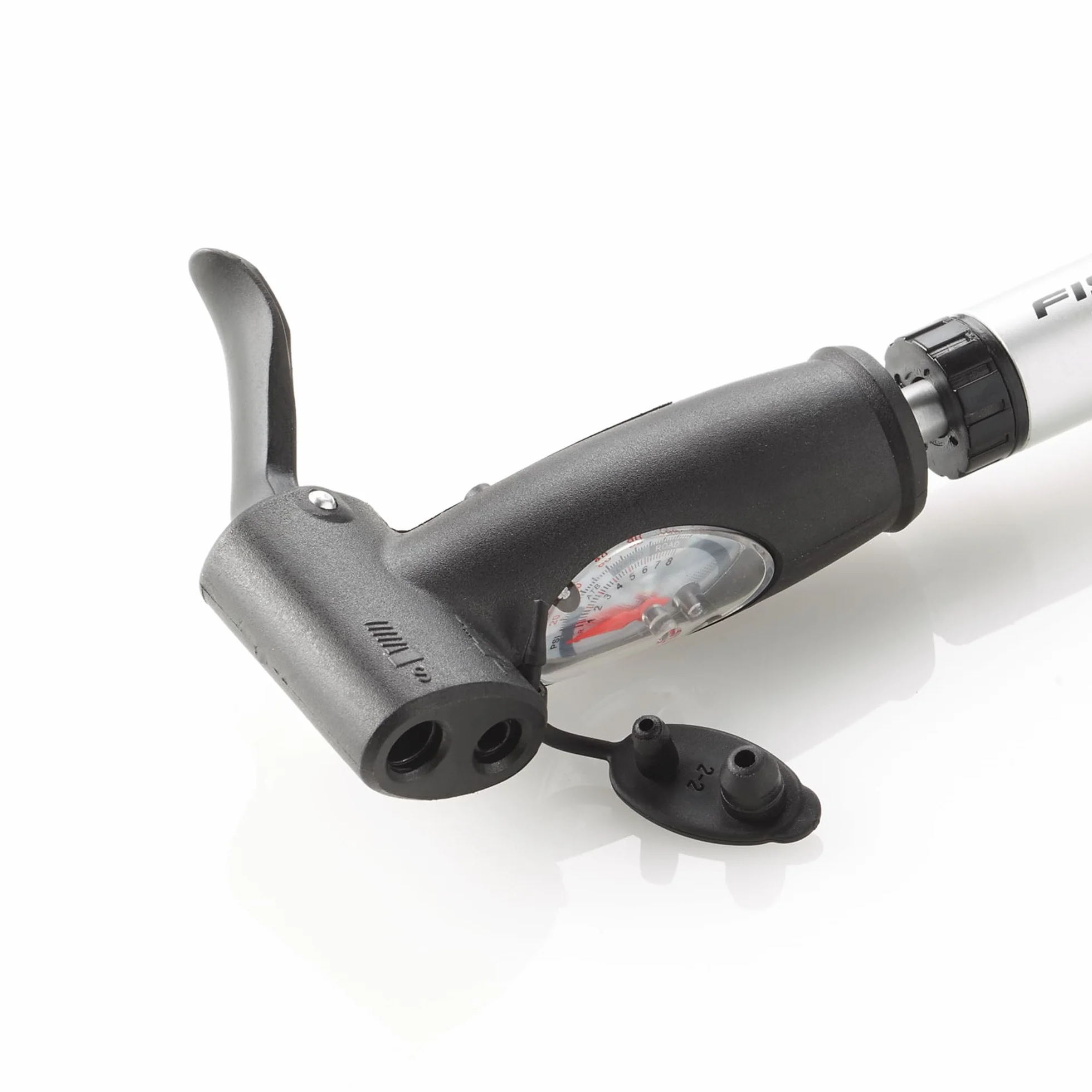 Fischer Mini-Pompa Alluminio Doppia Corsa Treppiedi Argento 85573