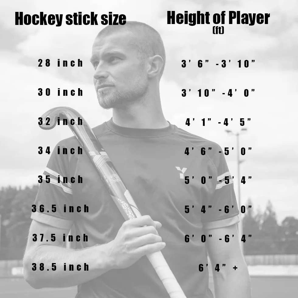 Bastone da hockey junior 30 32 pollici 100% legno ragazzi ragazze bambini
