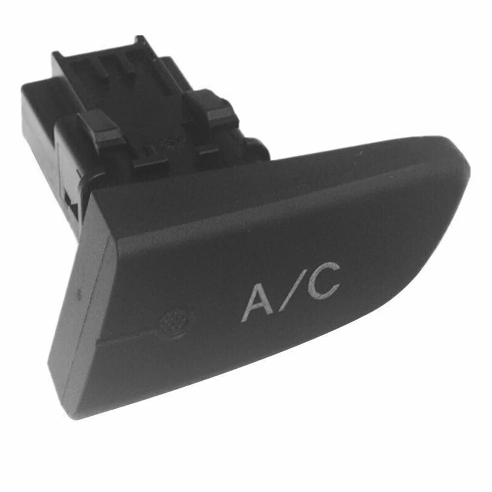 Manopola di ricambio per interruttore CA 6554.KX A/C compatibile con Toyota Aygo C1 2005-2014, ABS nero interruttore di controllo aria condizionata parte trim