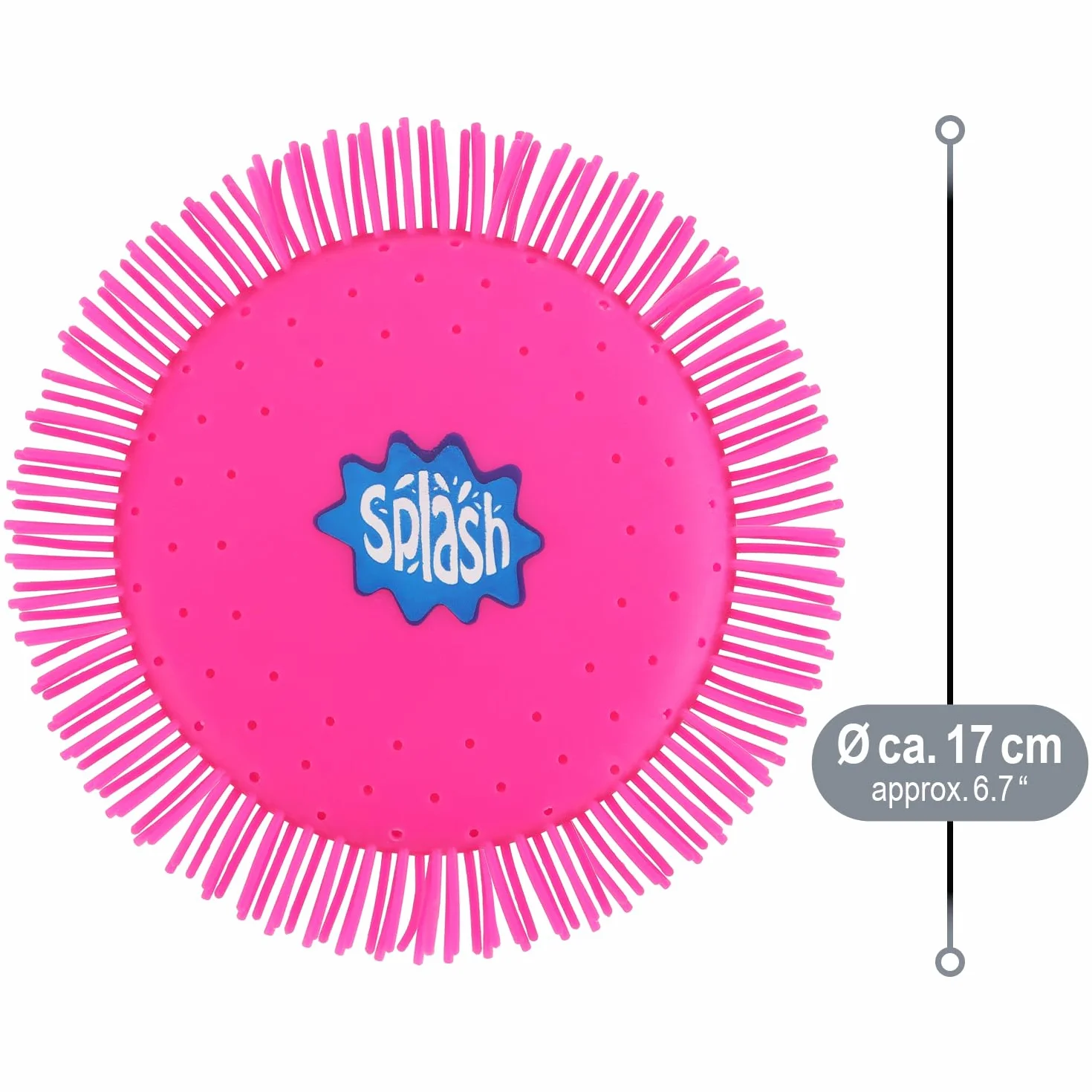 COM-FOUR frisbee ad acqua 2 pezzi disco da lancio schiuma silicone 17 cm gioco acquatico extra morbido