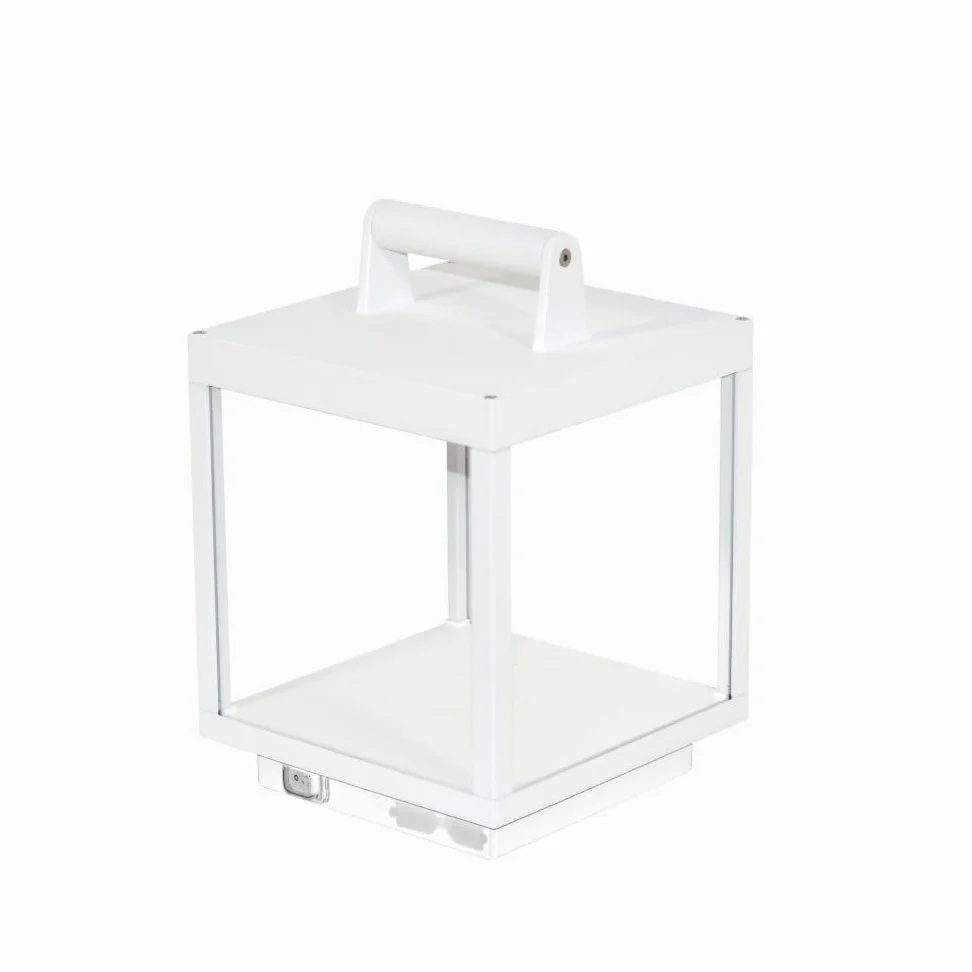 Beneito Faure Lanterna Visor Corten da Esterno IP65 - Lampada da Tavolo a Led in Alluminio a Batteria 5W 120° flusso luminoso di 460 lumen fino a 25h di Autonomia Codice 3931