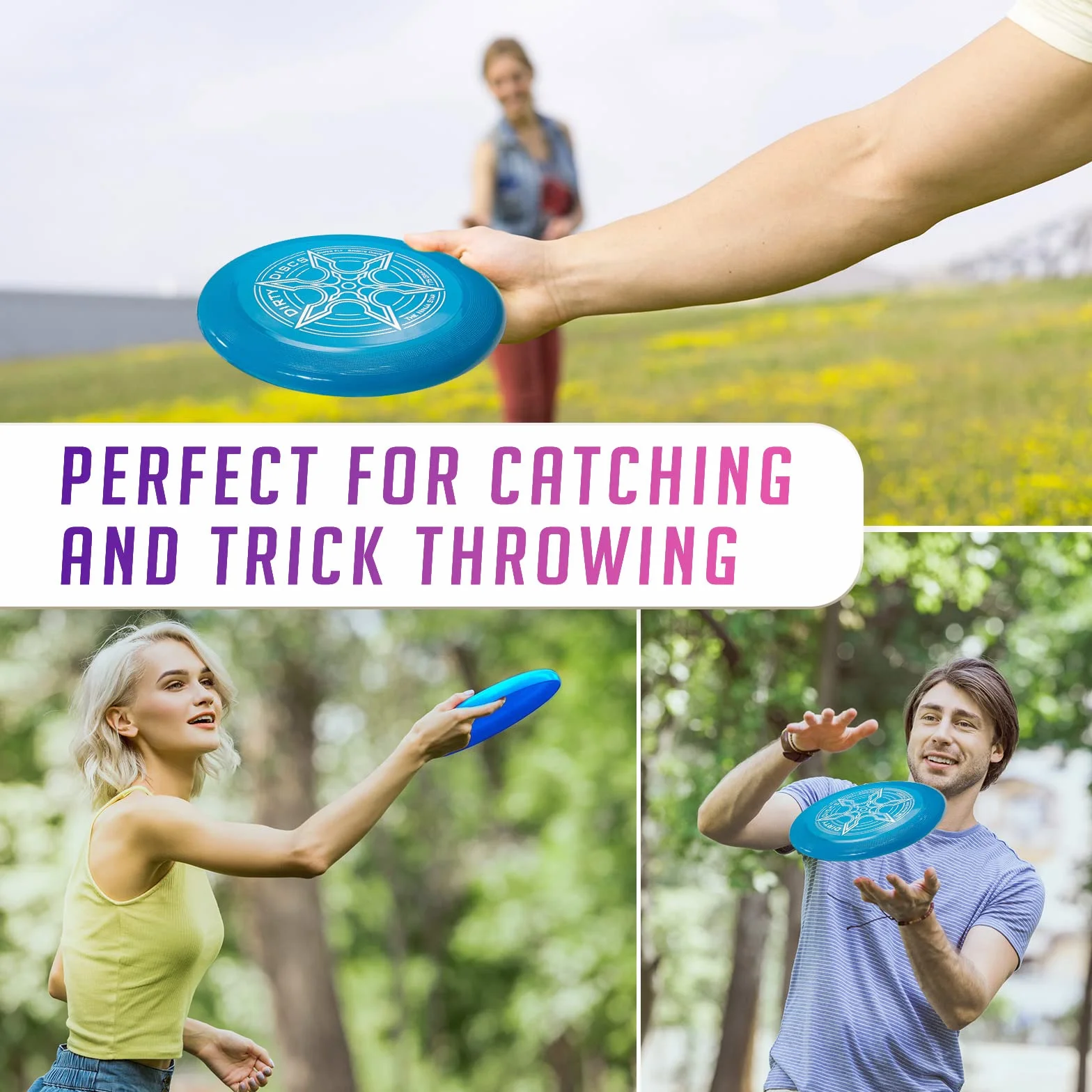 Indy Dirty Disc Frisbee 175 g Professionale Blu