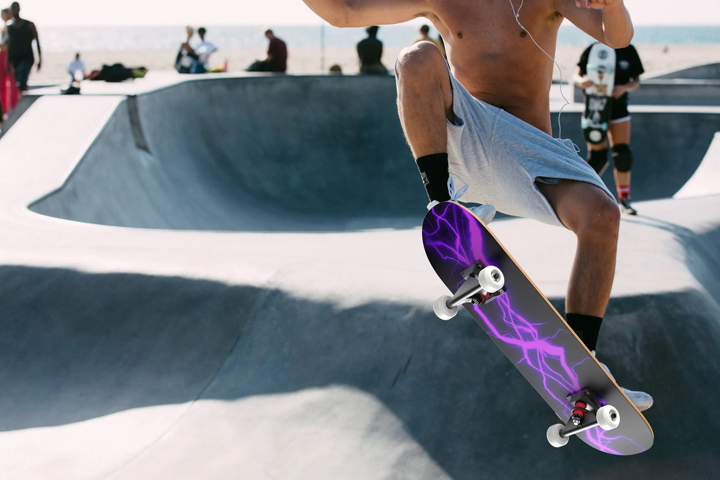 LAYENNE Skateboard,skateboard completo professionale da 31 * 8 pollici,tavola skateboard 7 strati acero,Staffa ABEC-11,adatto per adulto, principianti, ragazzi, ragazze, adolescenti e bambino