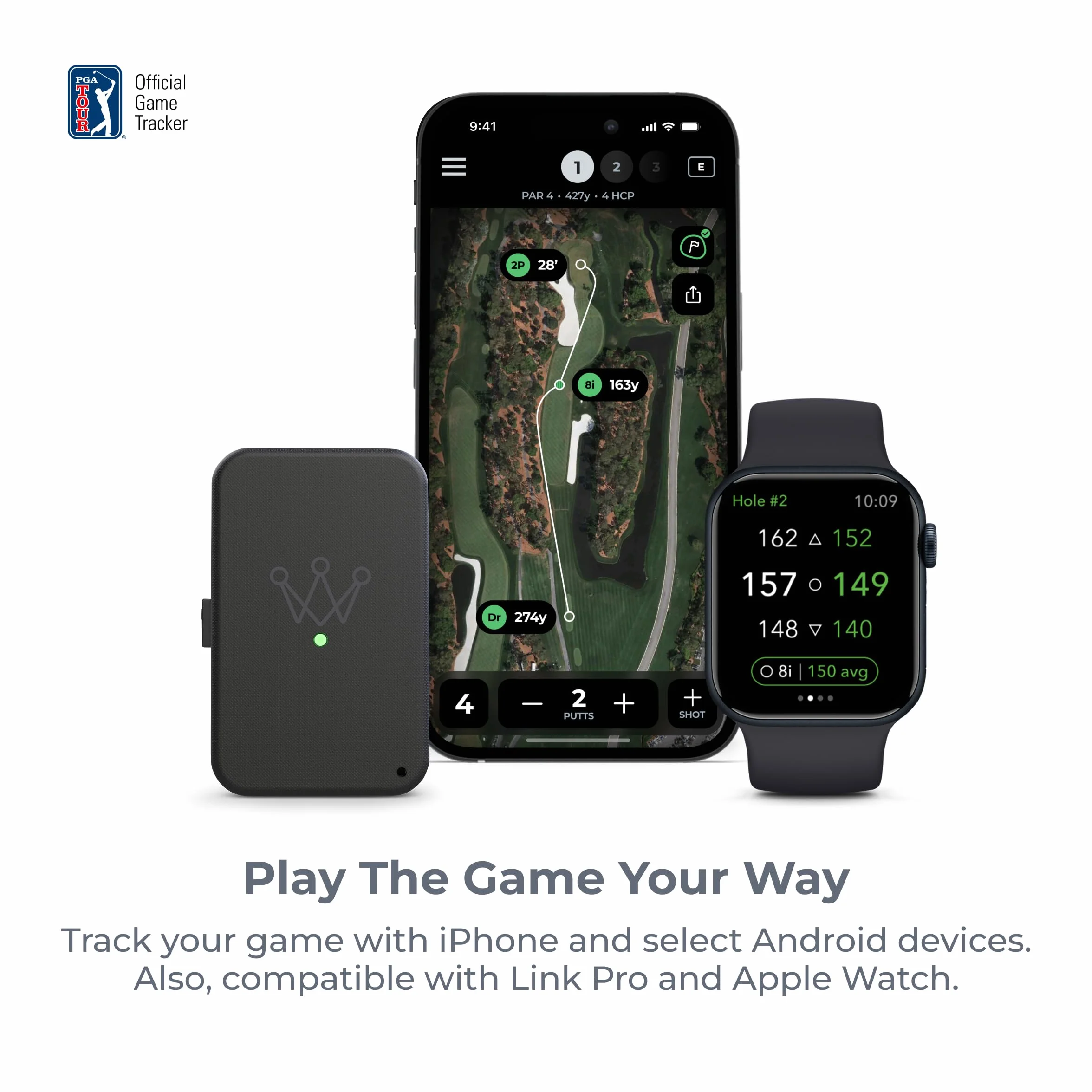 Arccos Sensori intelligenti Gen 4 Smoke: Sistema monitoraggio golf telemetro GPS AI Smart Club
