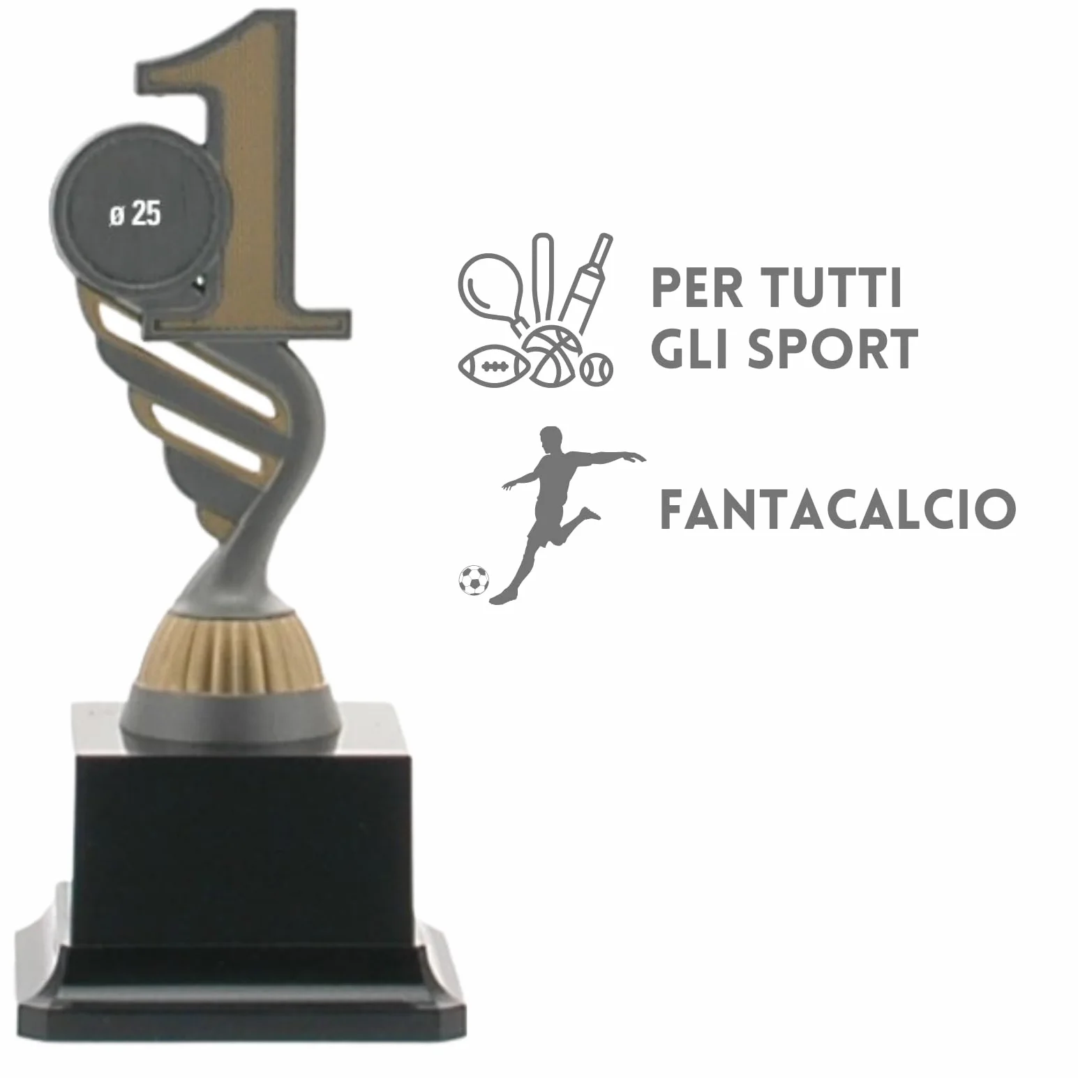 Trofei Sportivi con Targhetta Inclusa Premio per Tutti Gli Sport e Eventi