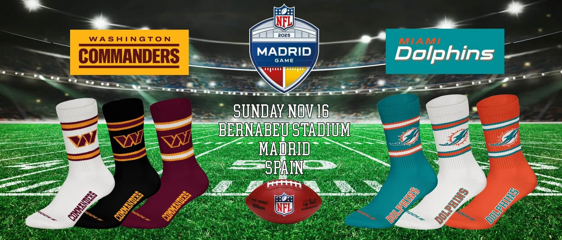 NFL Calzini Pacco da 3 Unisex-Adulto
