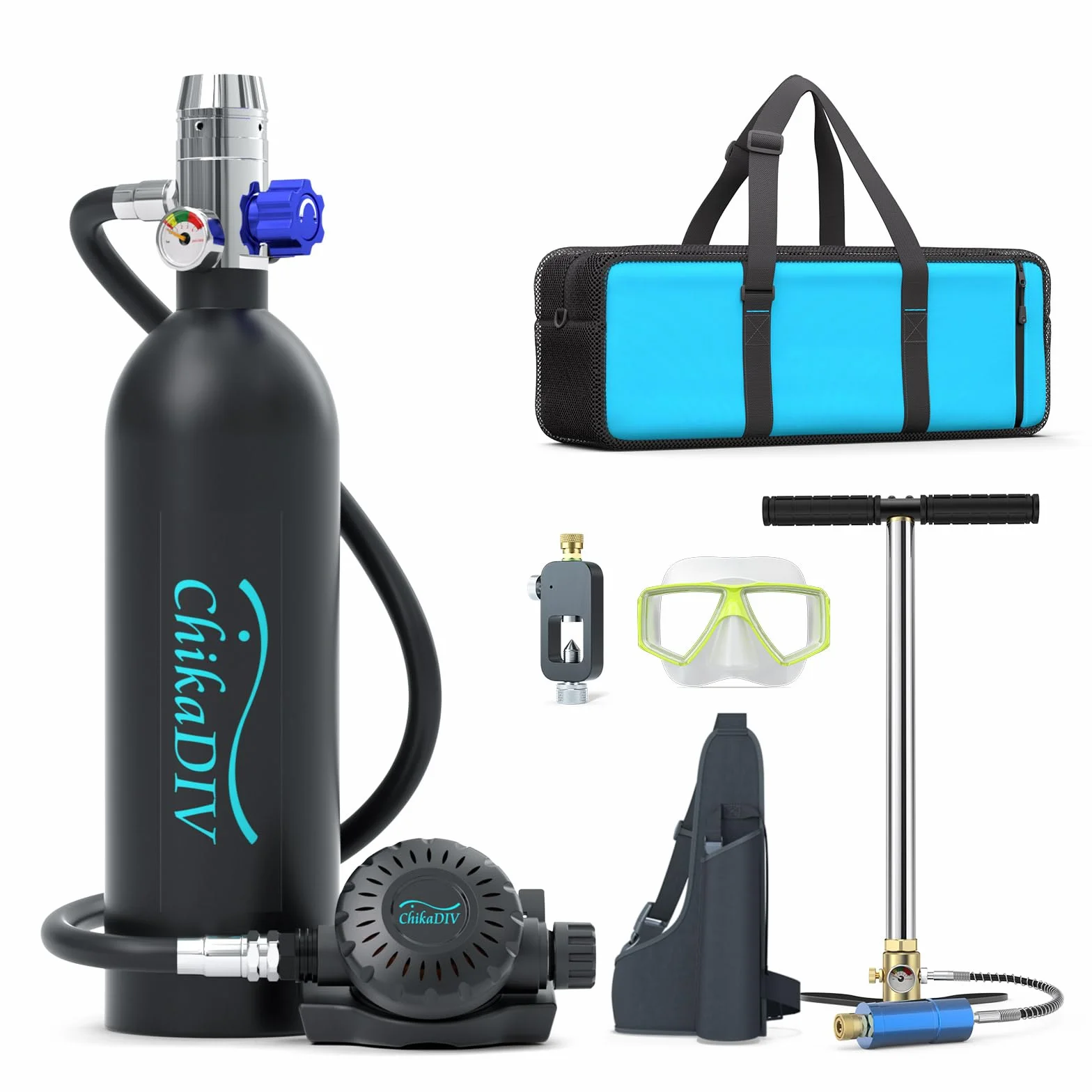Bombola Sub Portatile Mini Bombola di Ossigeno per Immersione 15-20 Min Snorkeling Esplorazione Subacquea
