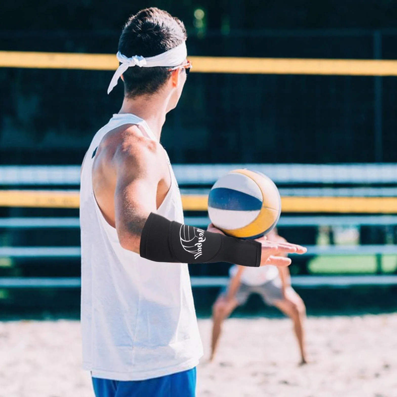 Gomitiere per Pallavolo da Donna, Maniche a Compressione, Protezione Polso per Calcio e Basket
