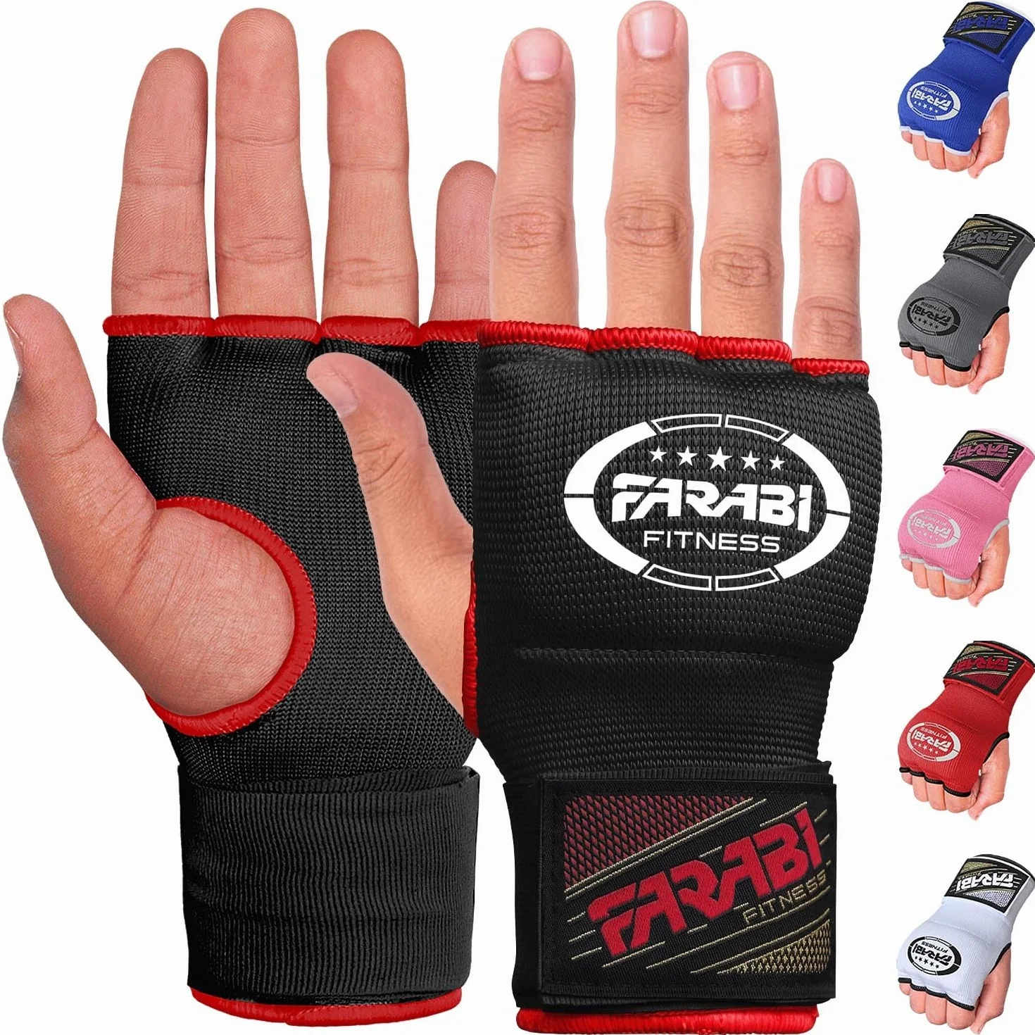 Farabi Sports Sottoguanti Boxe Adulti Fasce Boxe Allenamento MMA Muay Thai