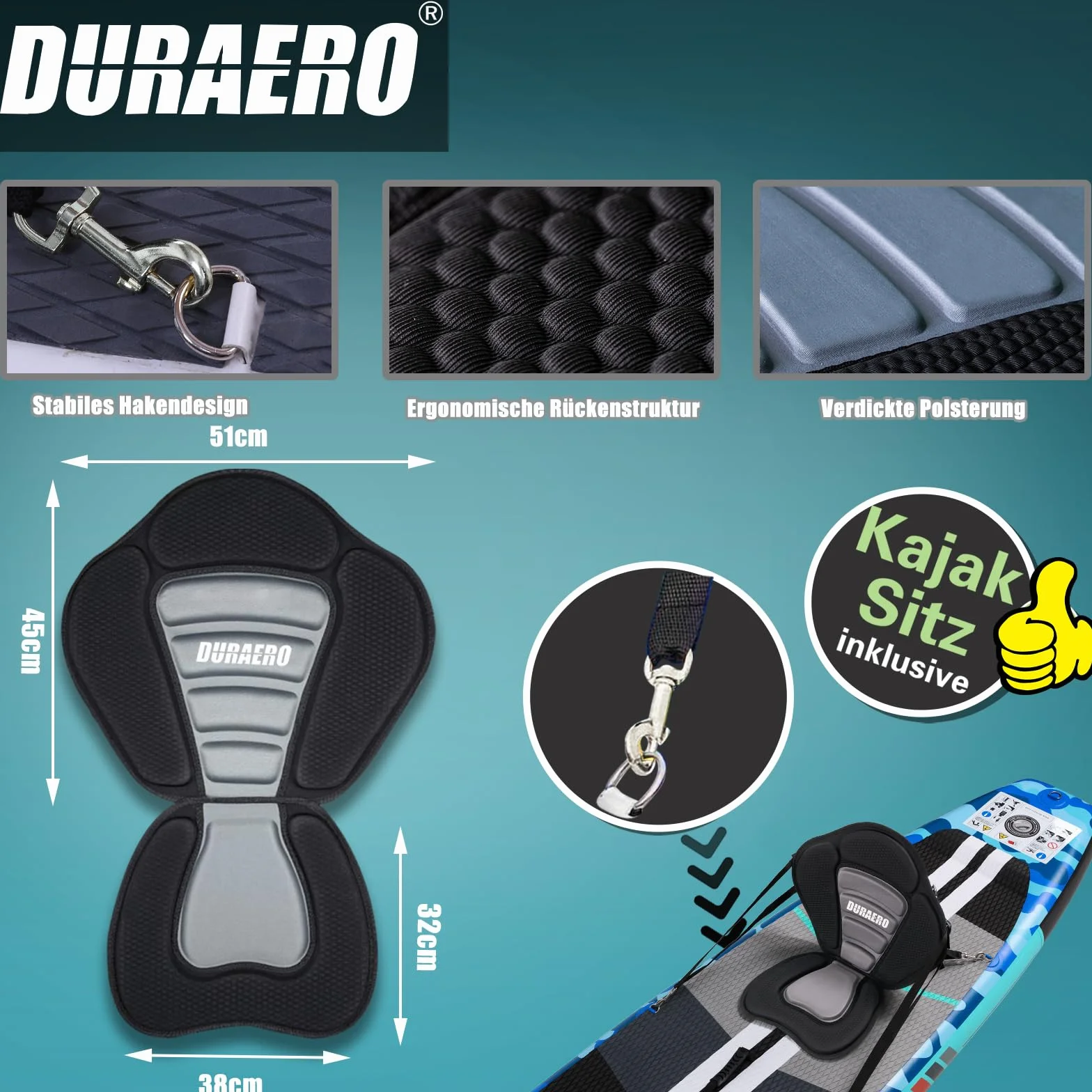 Tavola gonfiabile Stand Up Paddle 330x76x15 cm portata 150 kg blu mimetico