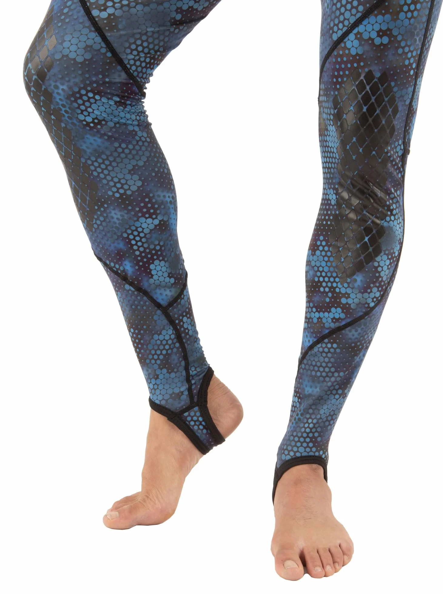SEAC Blue Moon Rash Guard Pesca Subacquea Apnea Due Pezzi Blu Camouflage
