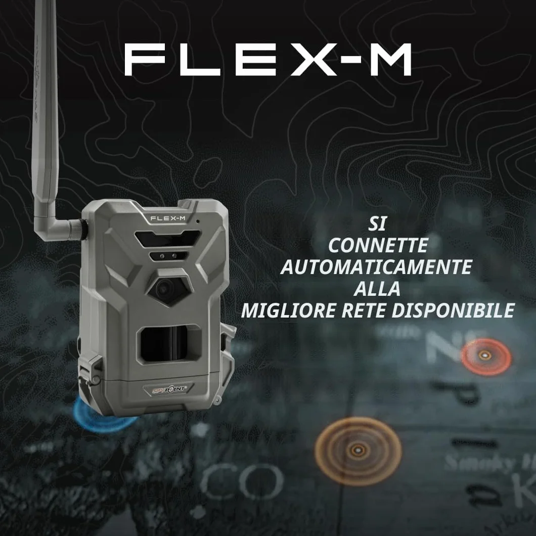 Spypoint Flex-M fotocamera per animali selvatici 28MP visione notturna app smartphone
