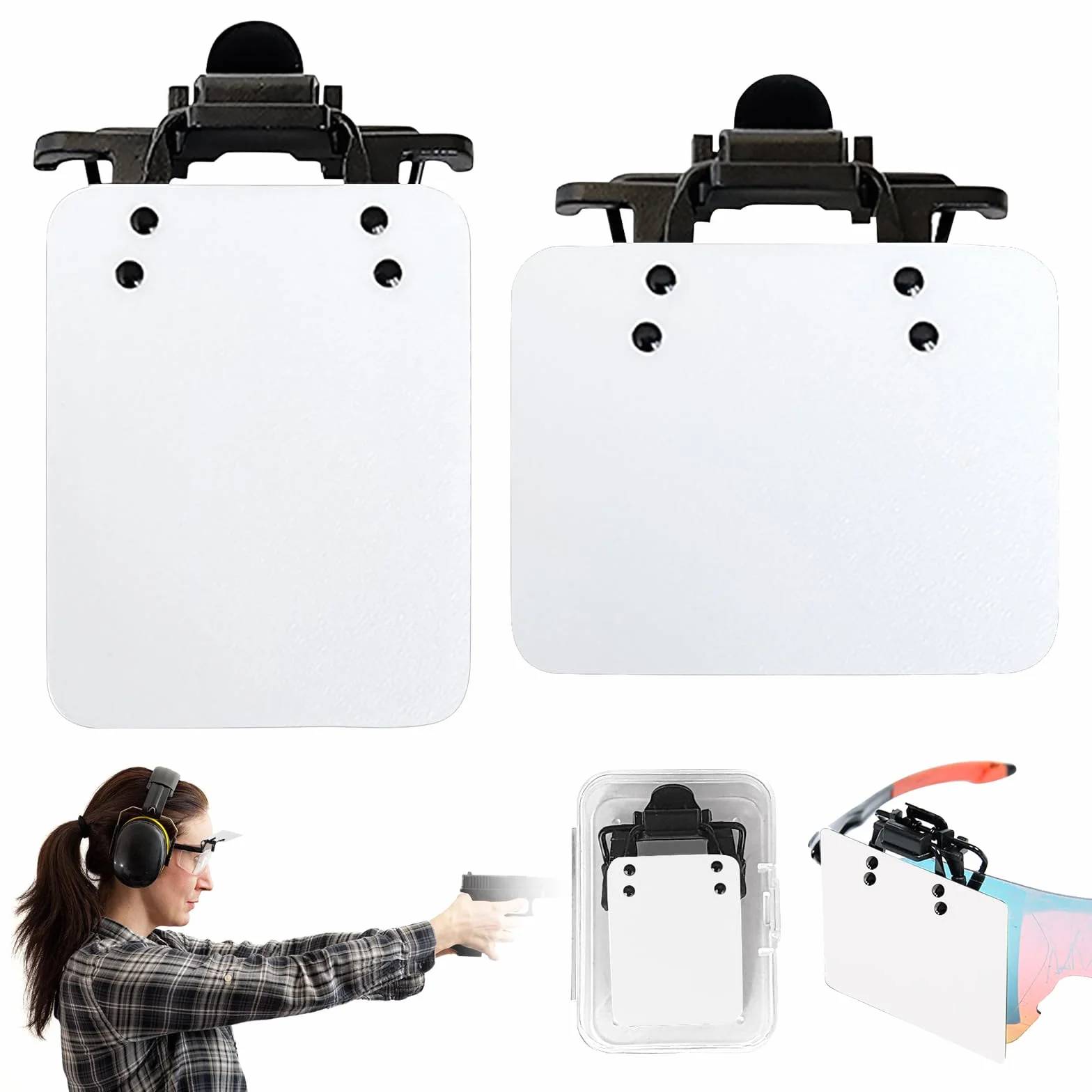 Bordeag 2pcs Shooting Patch Per Occhiali Da Tiro Toppe per Occhiali