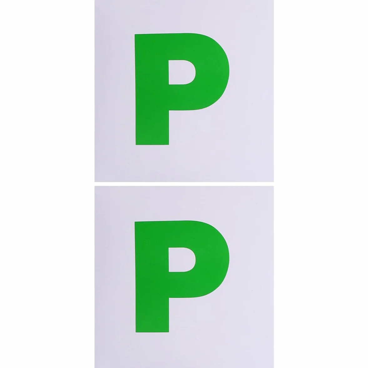 NUOBESTY Adesivi Magnetici per Auto Neopatentati 2 Pezzi, Adesivo Magnetico Scritta P per Studenti e Nuovi Conducenti, Resistente allo Sbiadimento, Facile da Installare per Veicoli