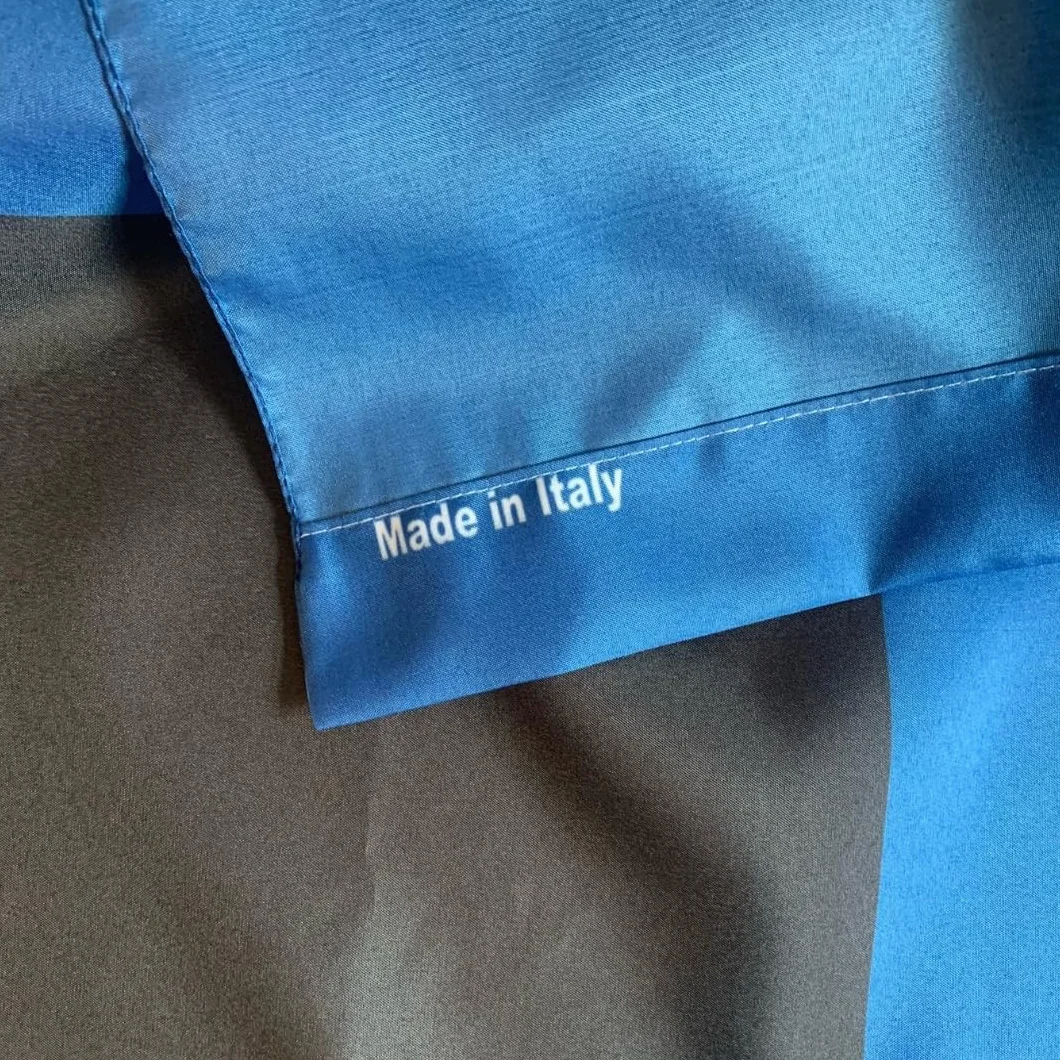 NARAMAKI Bandiera Scacchi Neri E Azzurri 90x150cm Made in Italy in Poliestere