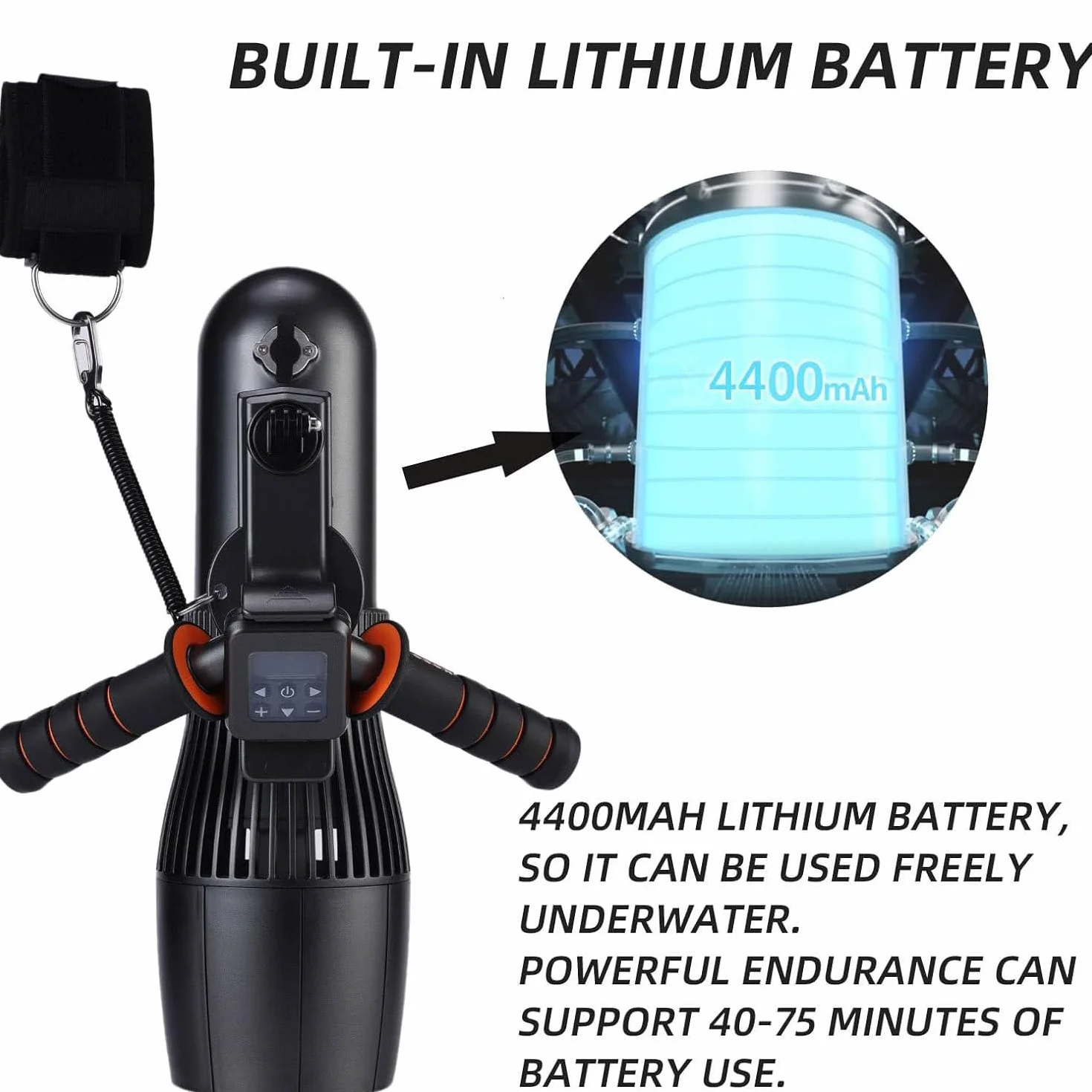 Scooter subacqueo 500 W 10 km/h 40 m profondità 4400mAh Motore RC SUP