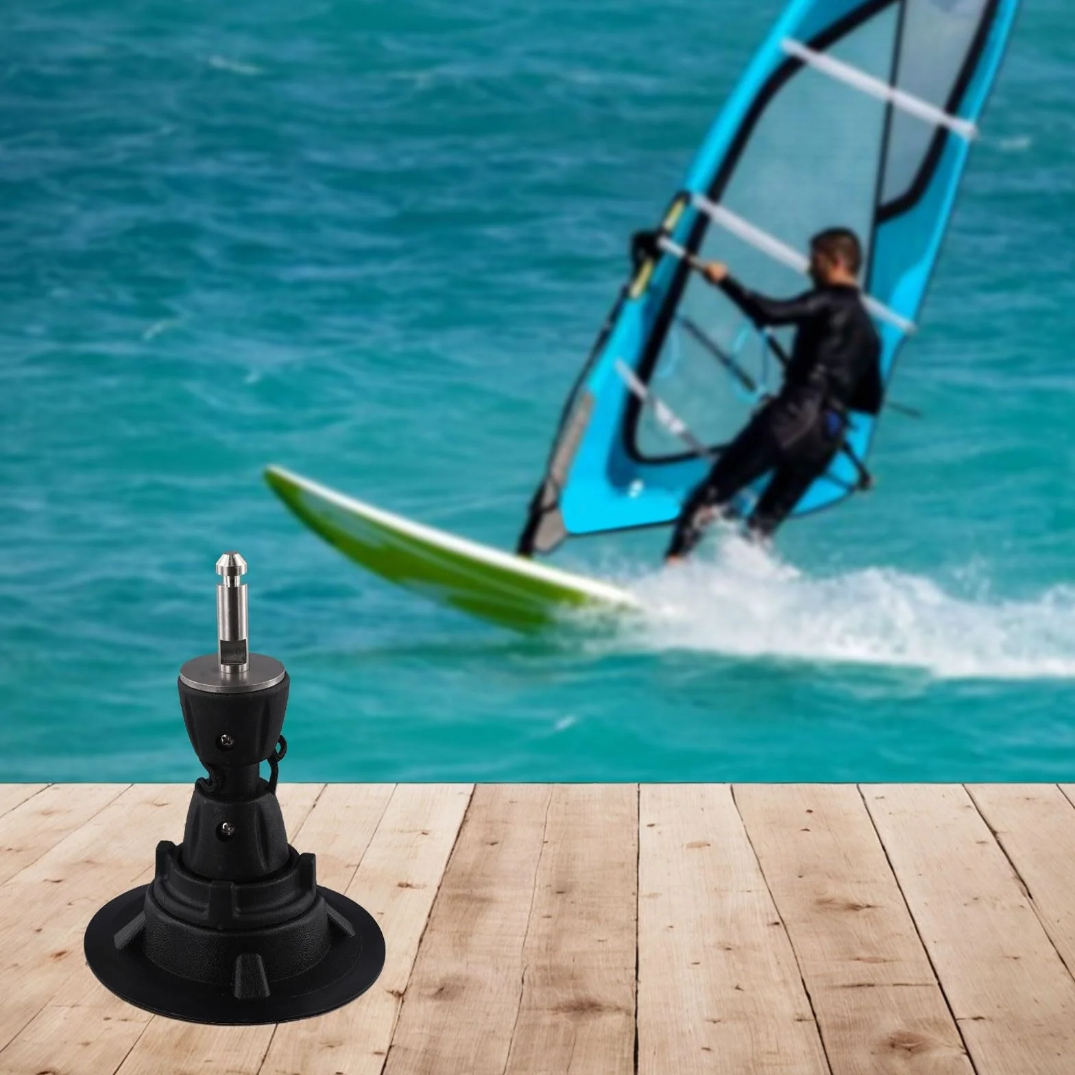 Piastra di base leggera per albero da windsurf con giunto tendineo