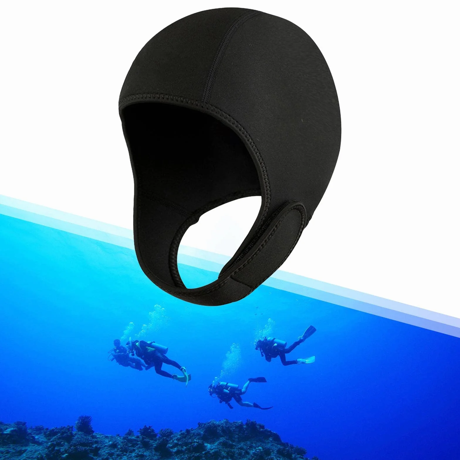 Scuba Diving Hood 2mm Neoprene Dive Hood Surf Cap for Swimming