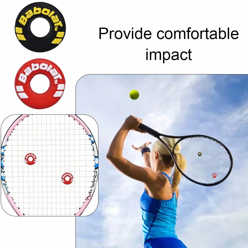 Racchetta da tennis antivibranti gomma forma di pneumatico 4 pezzi ammortizzatore