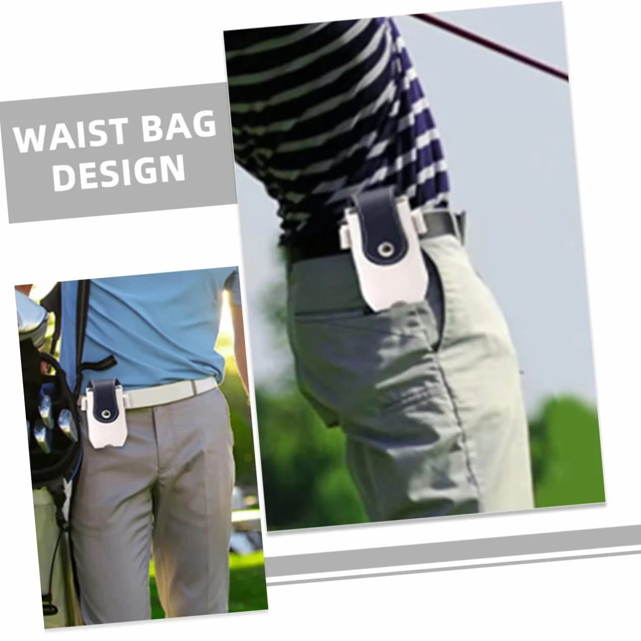 Borsa da Golf 2 Pezzi Custodia Porta Pallina Porta Tee Portatile