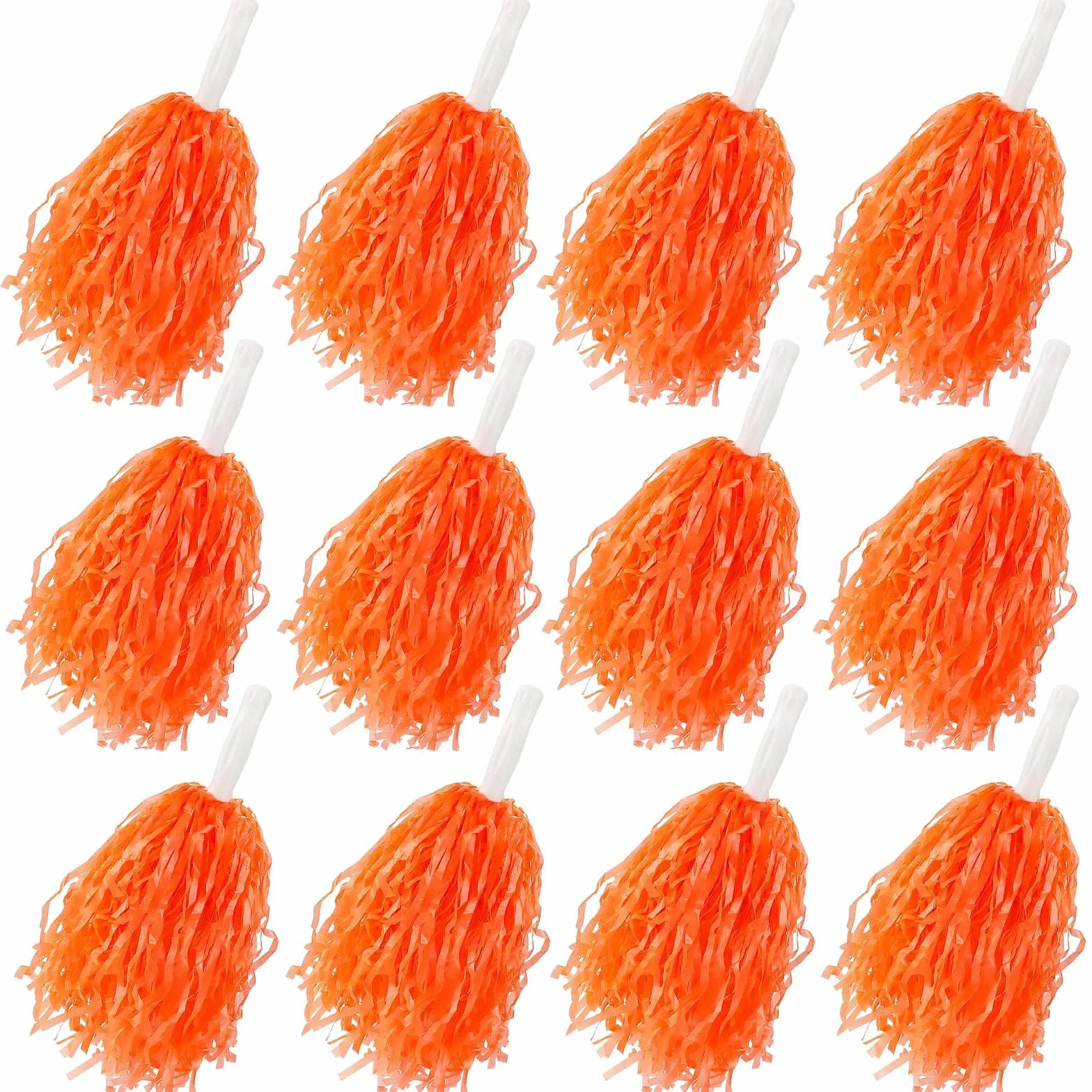 Pompon in plastica per Cheerleader 12 pezzi