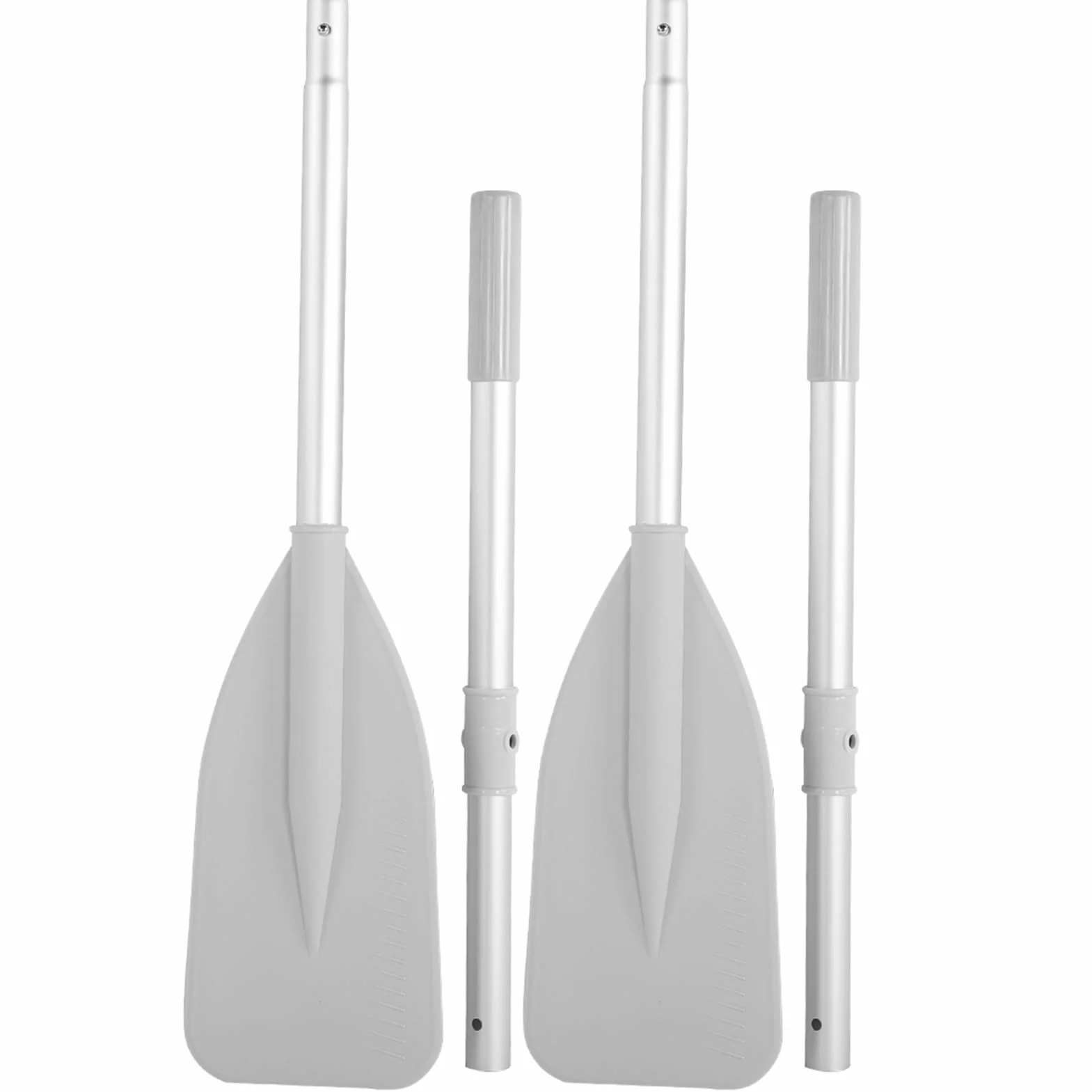 Remi per Barche in Alluminio 2 Pezzi Pagaia con Set di Aste Remi per Canoa Gommone