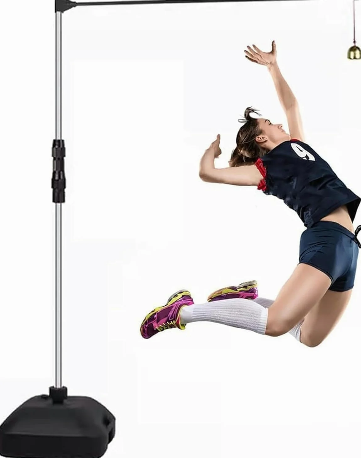 Misuratore di Salto Verticale per Basket E Pallavolo - Asta di Misurazione Dellaltezza Resistente, Attrezzatura per Lallenamento del Salto Giovanile, Migliora Il Salto Verticale E Le Prestazioni