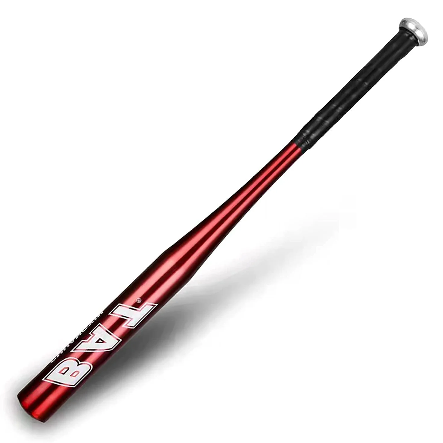 Farsler Mazza da Baseball, 63,5 cm Mazze Sport Softball Resistente, per Esercizi di Adolescenti e Adulti (Rosso)