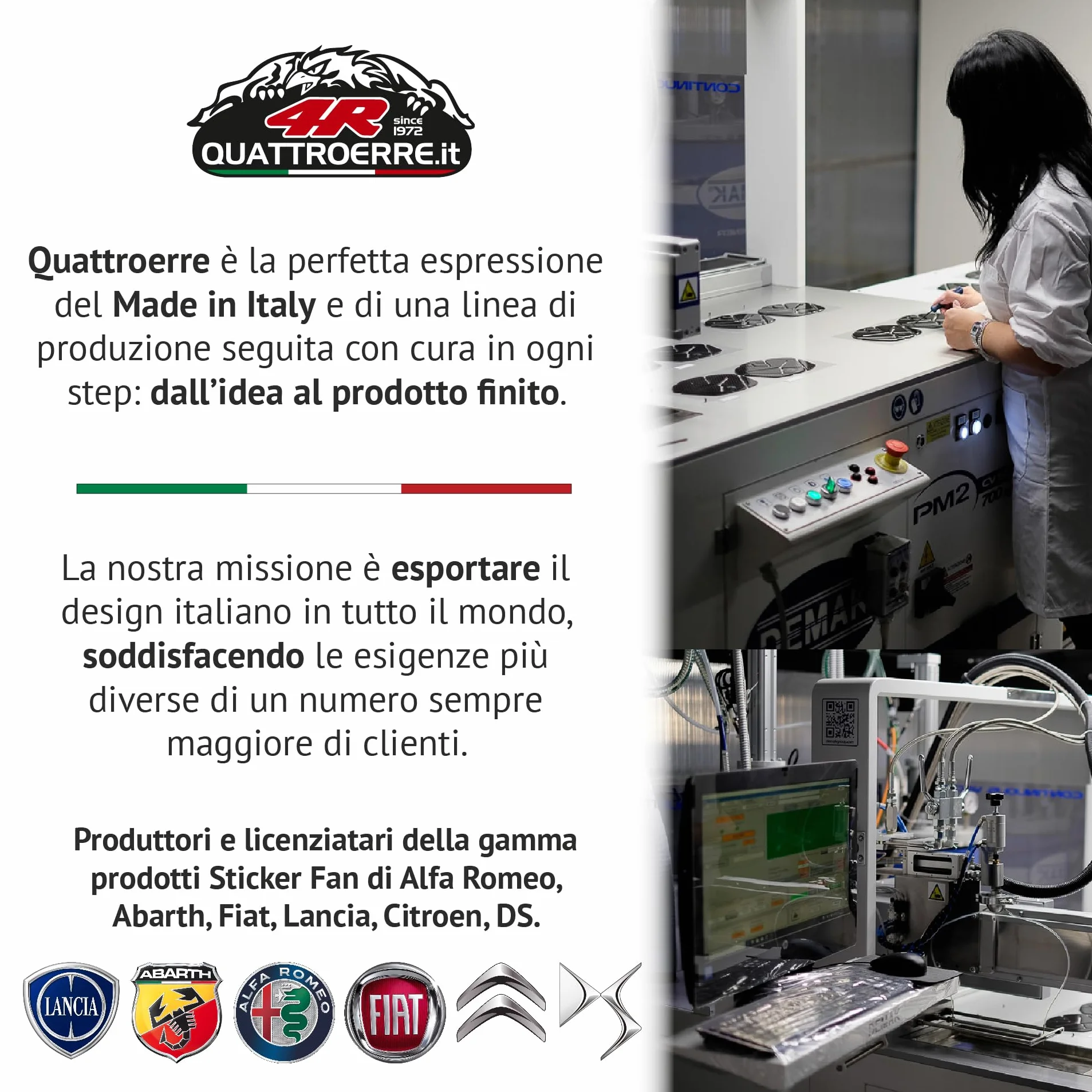 Kit Stemmi Adesivi 3D per Alfa Romeo Stelvio Giulia OEM 2 Adesivi Tricolore 3 Logo Prodotto Ufficiale