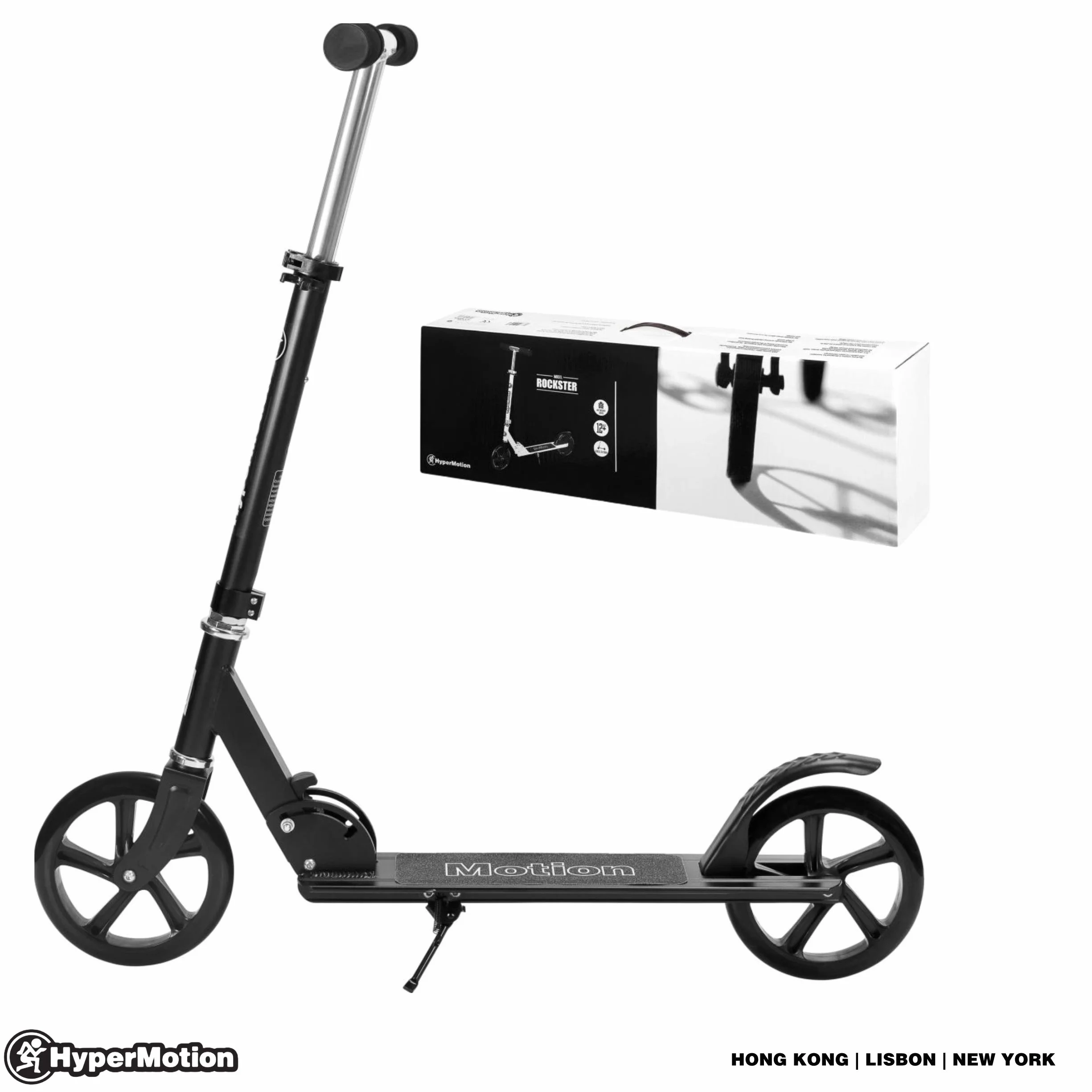 ROCKSTER HyperMotion Monopattino pieghevole 200 mm ABEC-7 100 kg