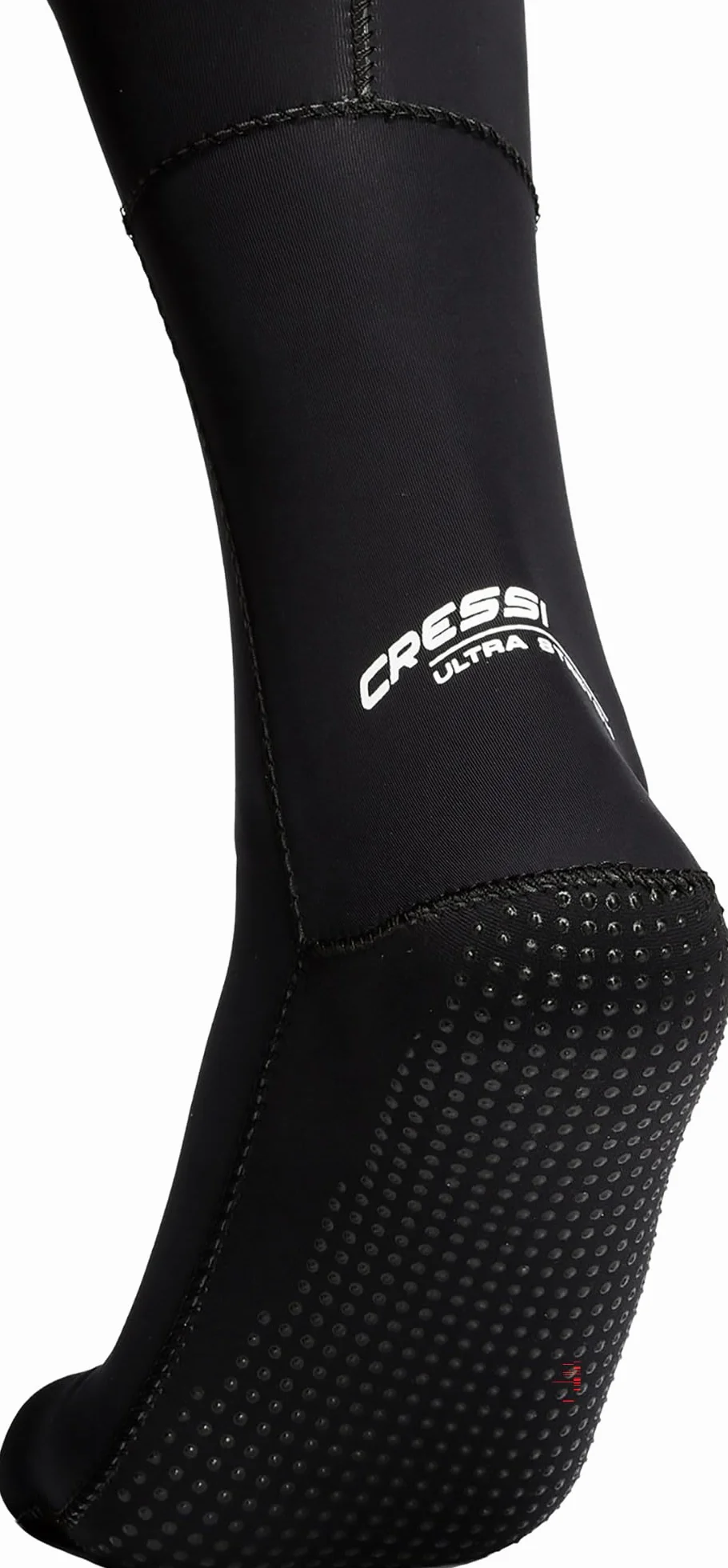 Cressi Ultra Stretch - Calzari Sub Snorkeling Apnea Surf Immersione Sport Acquatici in Neoprene Bifoderato Ultra Elastico Termico 1.5 mm, Calzini Pinne Antiscivolo Antiabrasione Unisex Grigio/Bianco S