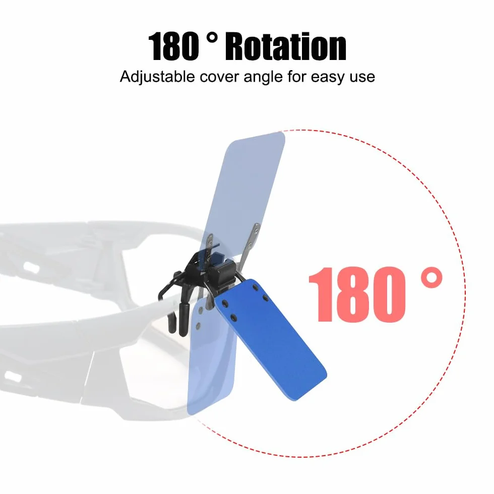 DONGKER Toppe per Occhiali da Tiro, 2 Pezzi Regolabile 180° Standard Internazionale