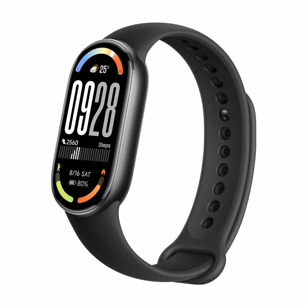 XIAOMI Smart Band 10 Bracciale Fitness, autonomia 21 gg, ricarica rapida, 150+ modalità sportive, monitoraggio sonno, HyperOS 2.0, resistenza 5 ATM, Nero