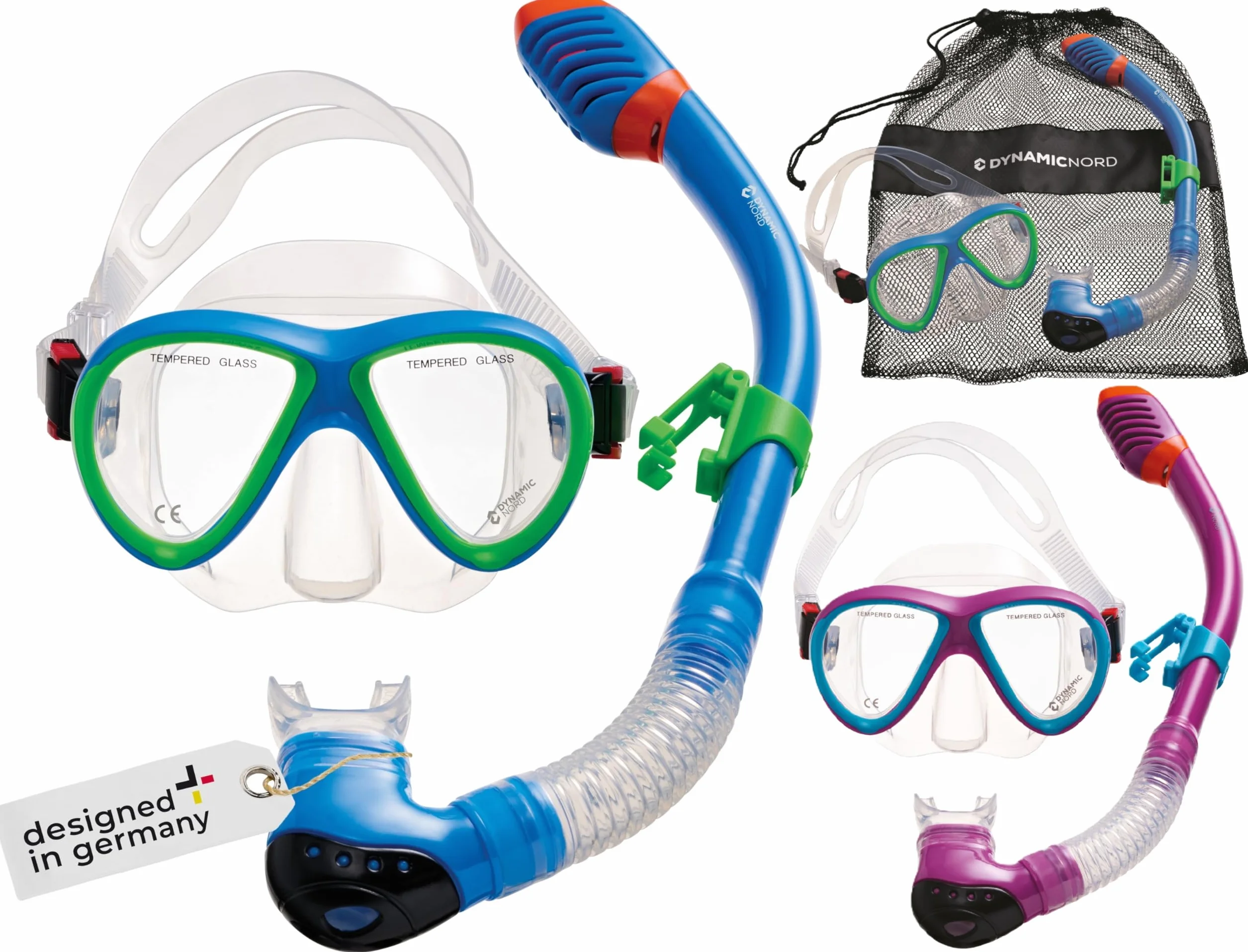 La Gomera Pro Jr. Set da Snorkeling per Bambini – Boccaglio Asciutto Silicone Immersione