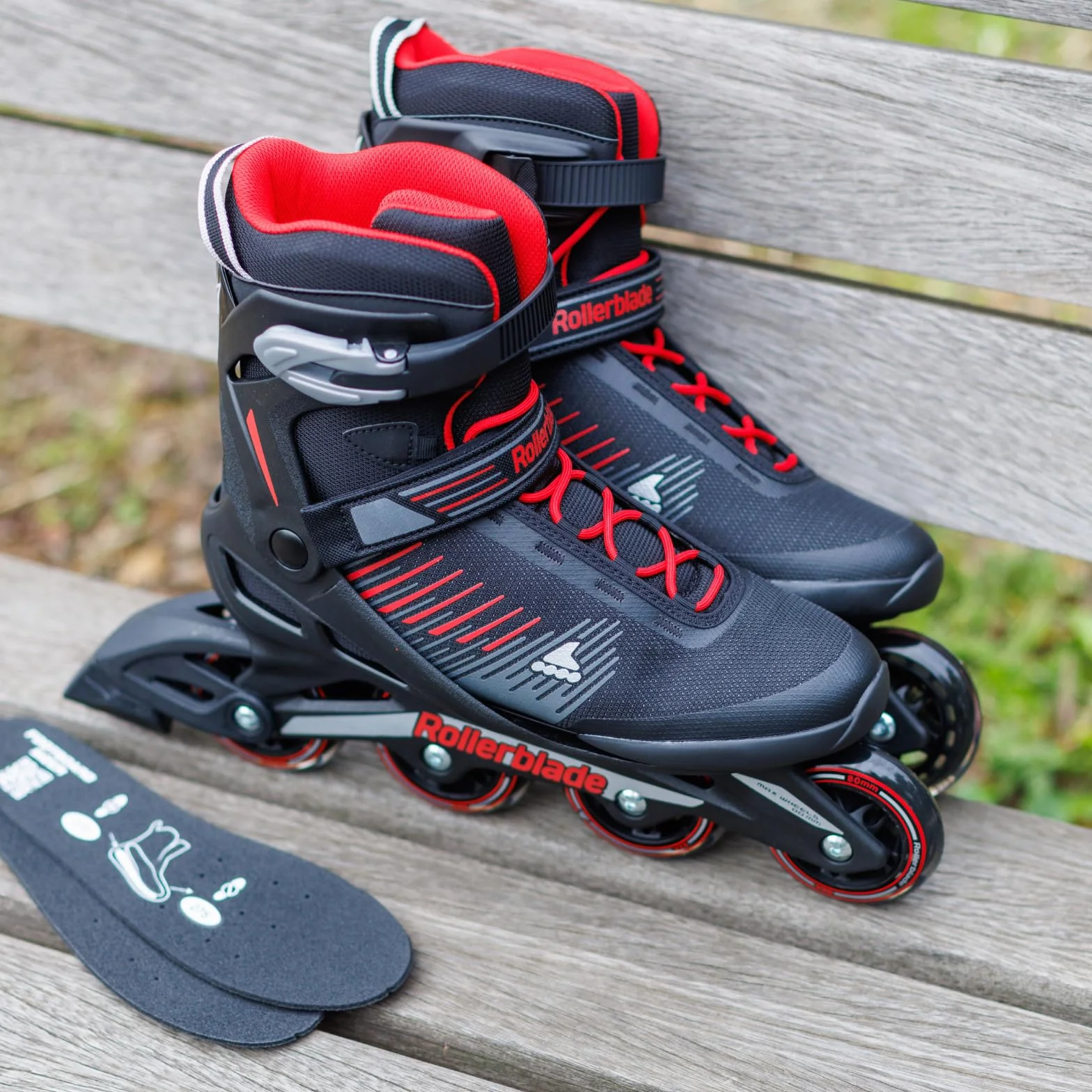 Rollerblade ZETRABLADE Pattini in linea Uomo nero rosso