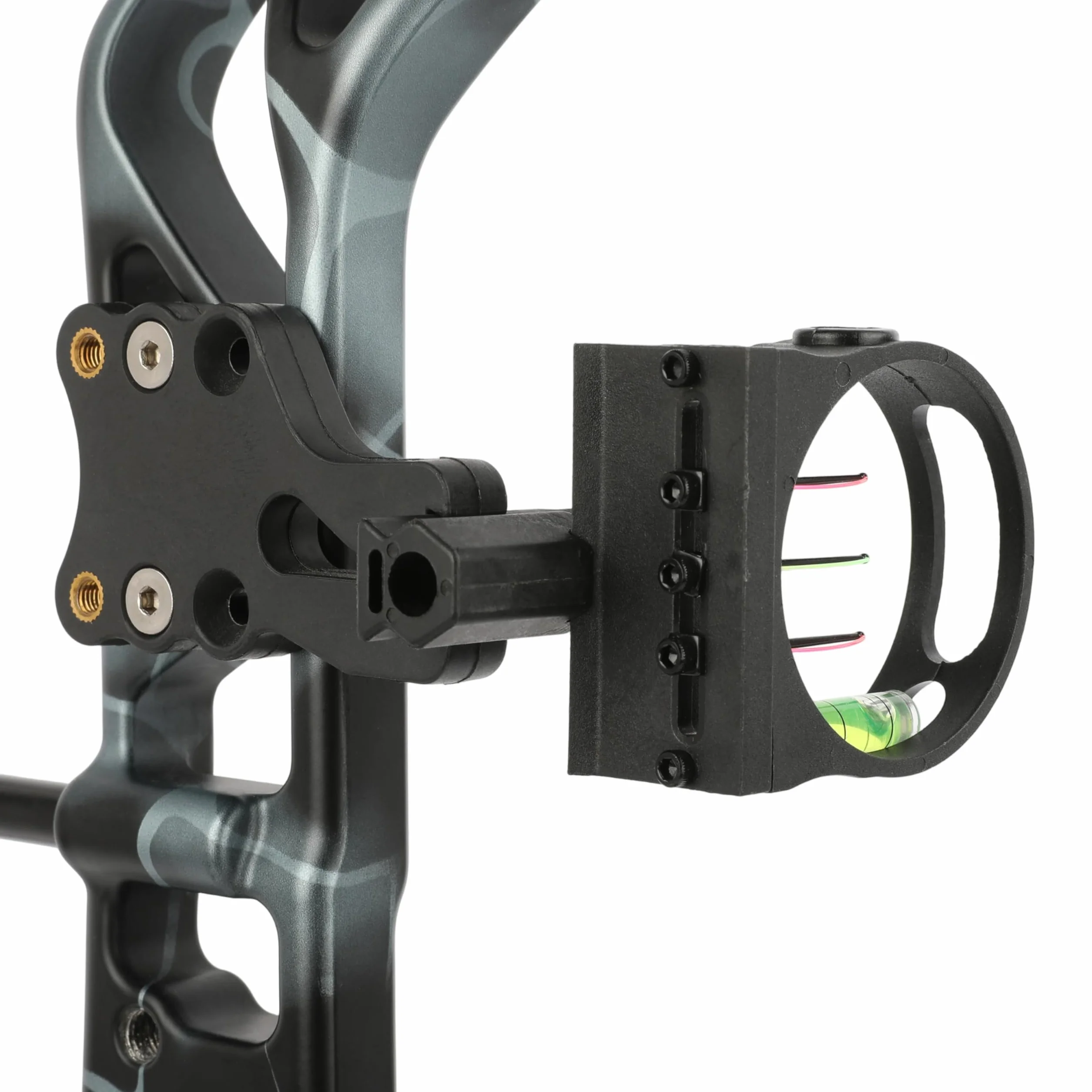SHARROW Mirino per Arco Compound 3 Pin Bow Sight Micro Regolabile Alluminio Accessori Caccia