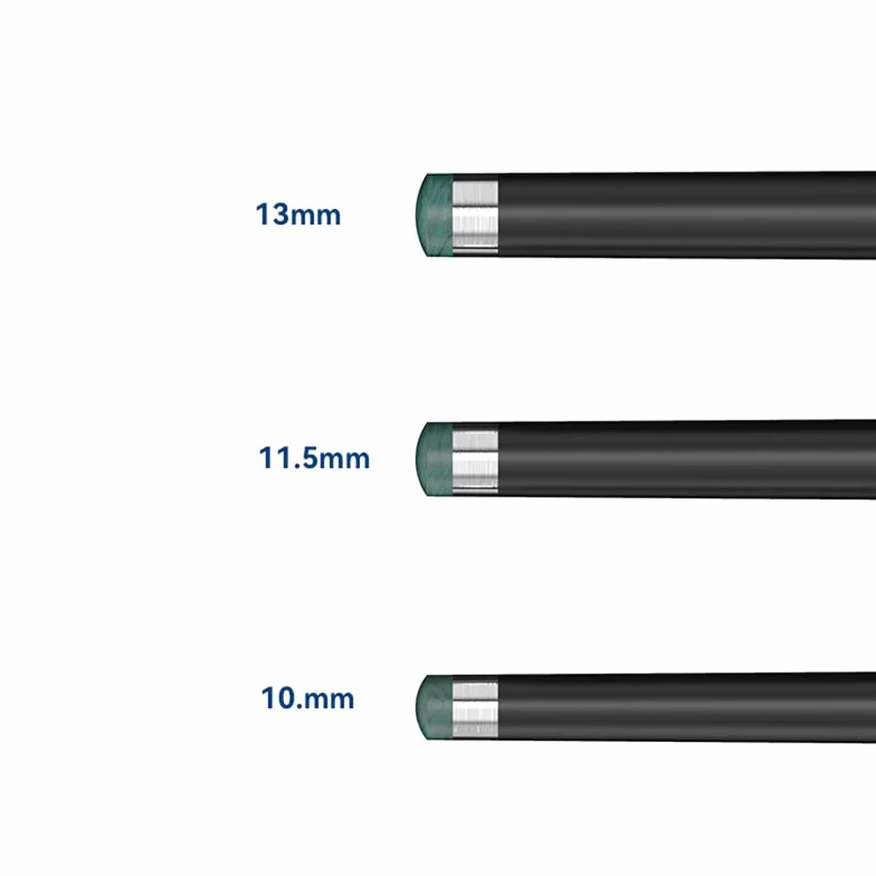Stecche da Biliardo 148cm Fibra di Carbonio 11.5mm Punta Snooker Bassa Deflessione con Custodia