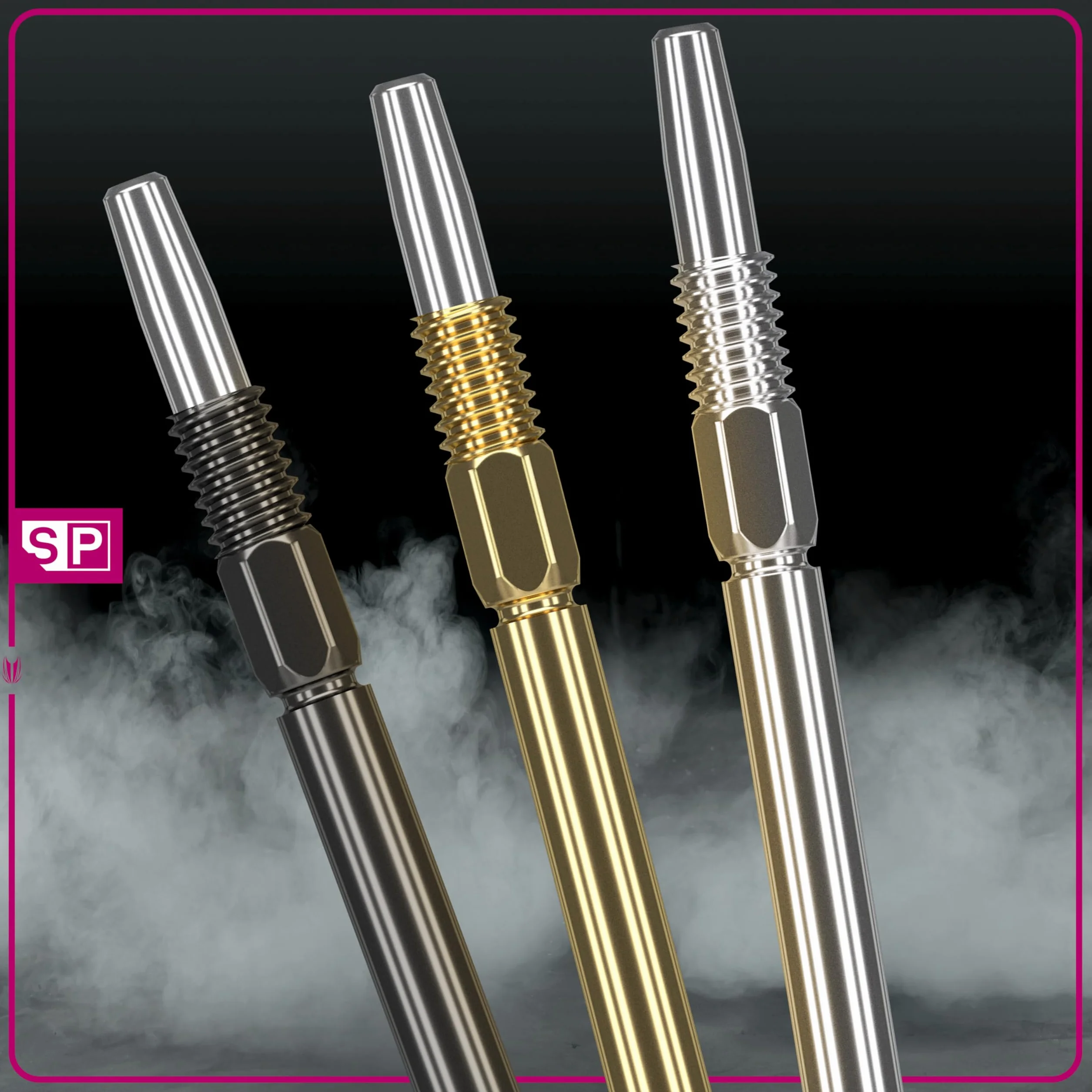 Target Darts Swiss Points punte lisce freccette 40 mm argento confezione da 3