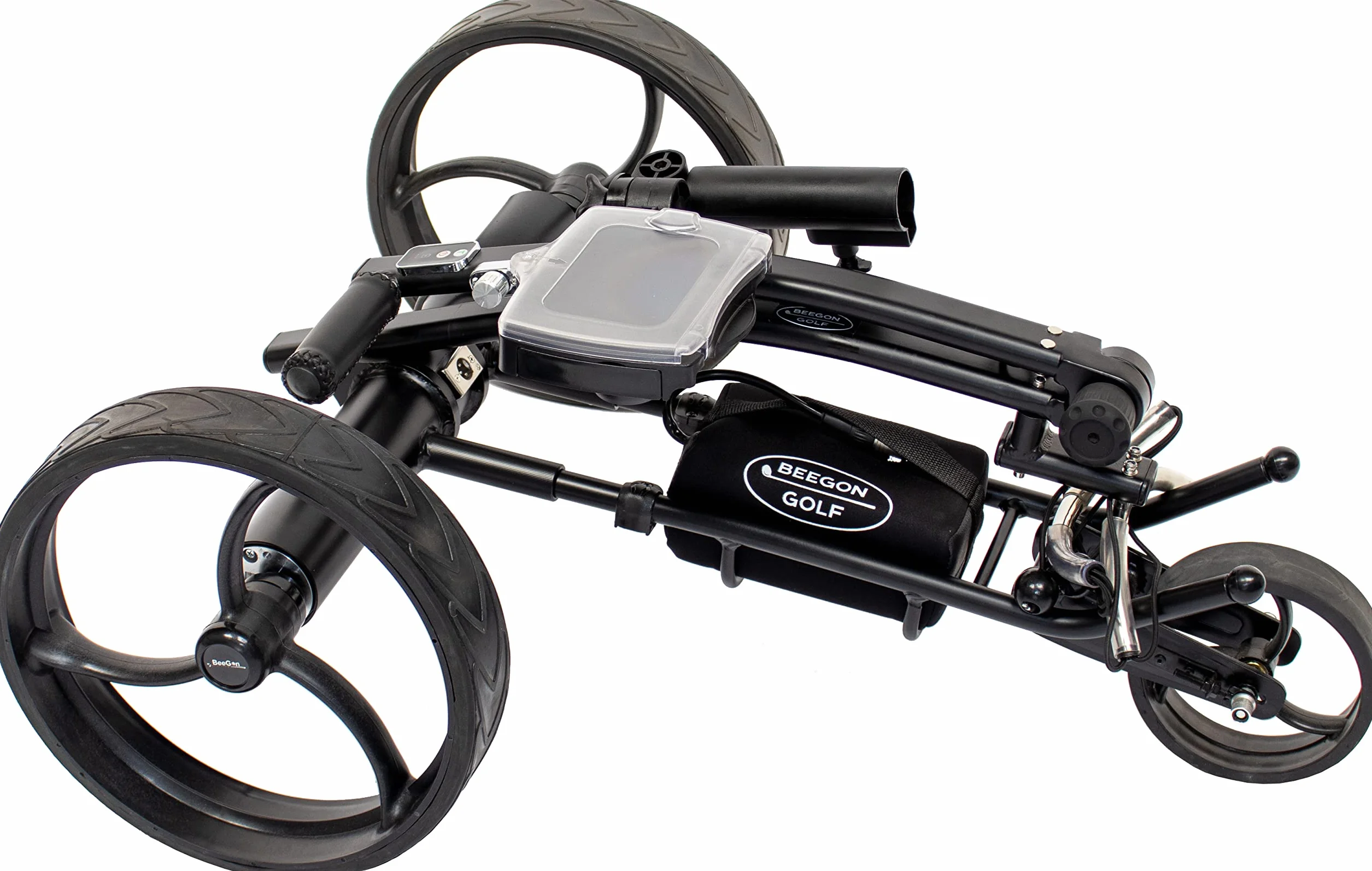 BeeGon Golf Carrello elettrico GT-X600 Pro Black Edition batteria al litio 10 Ah