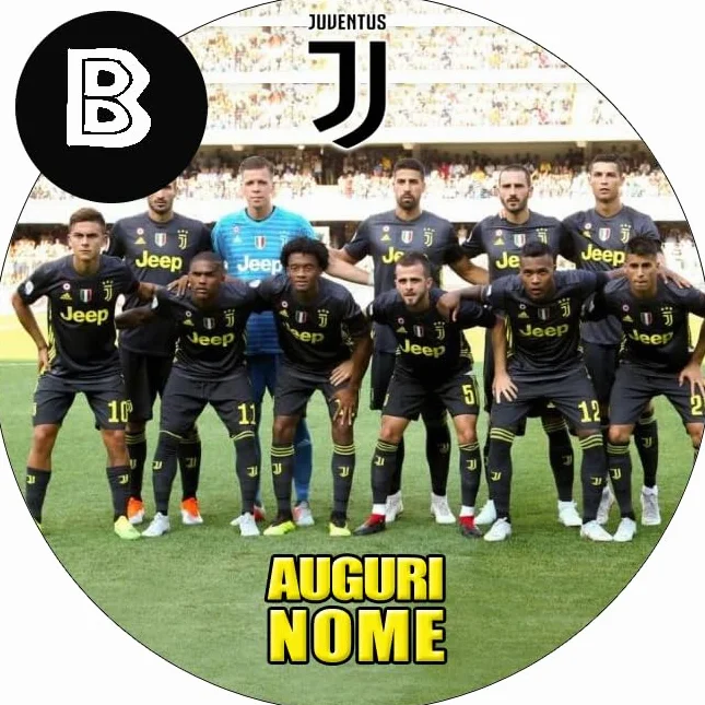 Cialda per Torta Juventus Fibra Vegetale Massima Risoluzione