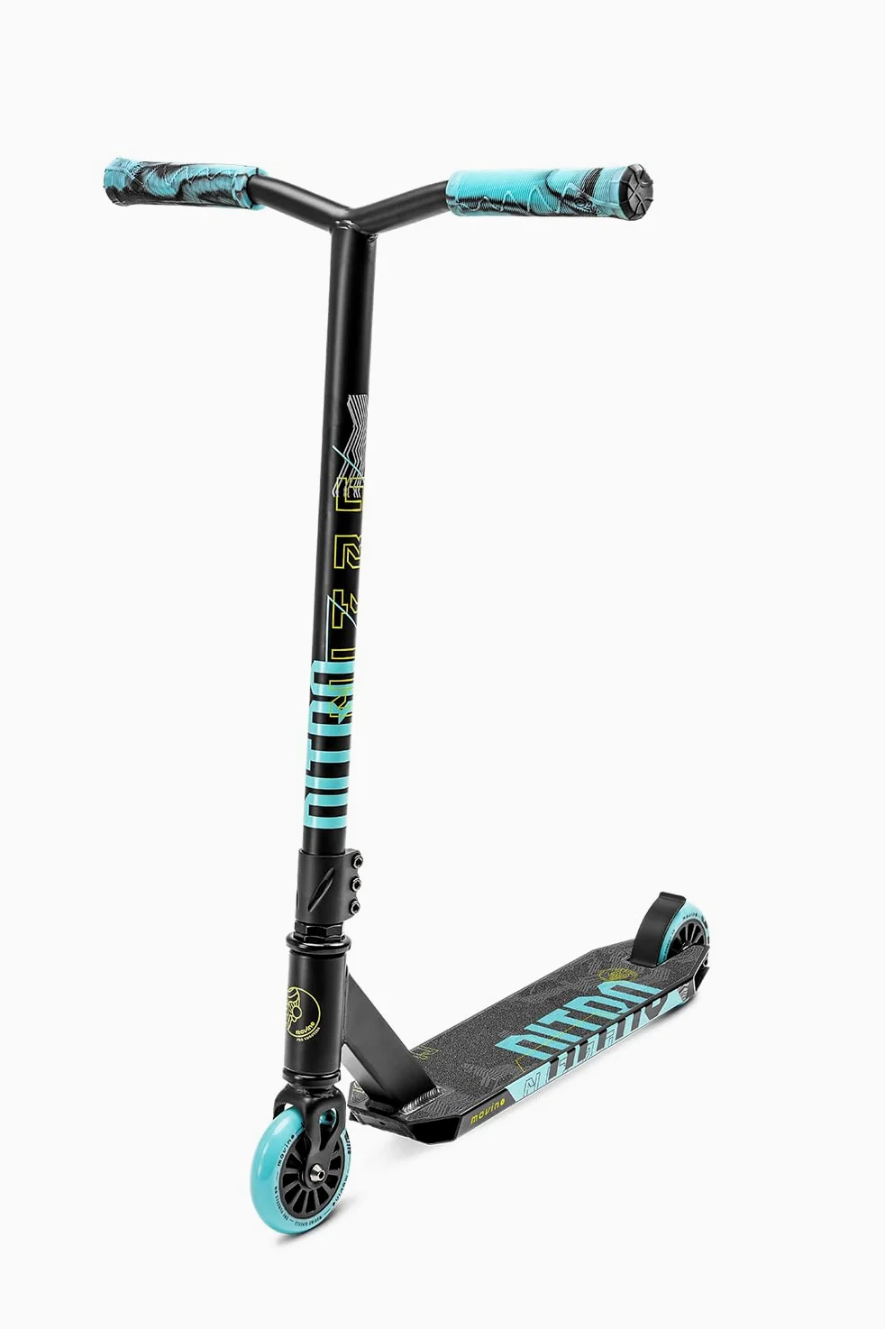 Monopattino Freestyle Movino | Cuscinetti ABEC 9 | Monopattino per bambini resistente alle acrobazie | Pro Stunt Scooter | Ruote da 100 mm | Peso 3,3 kg | Alluminio 6061
