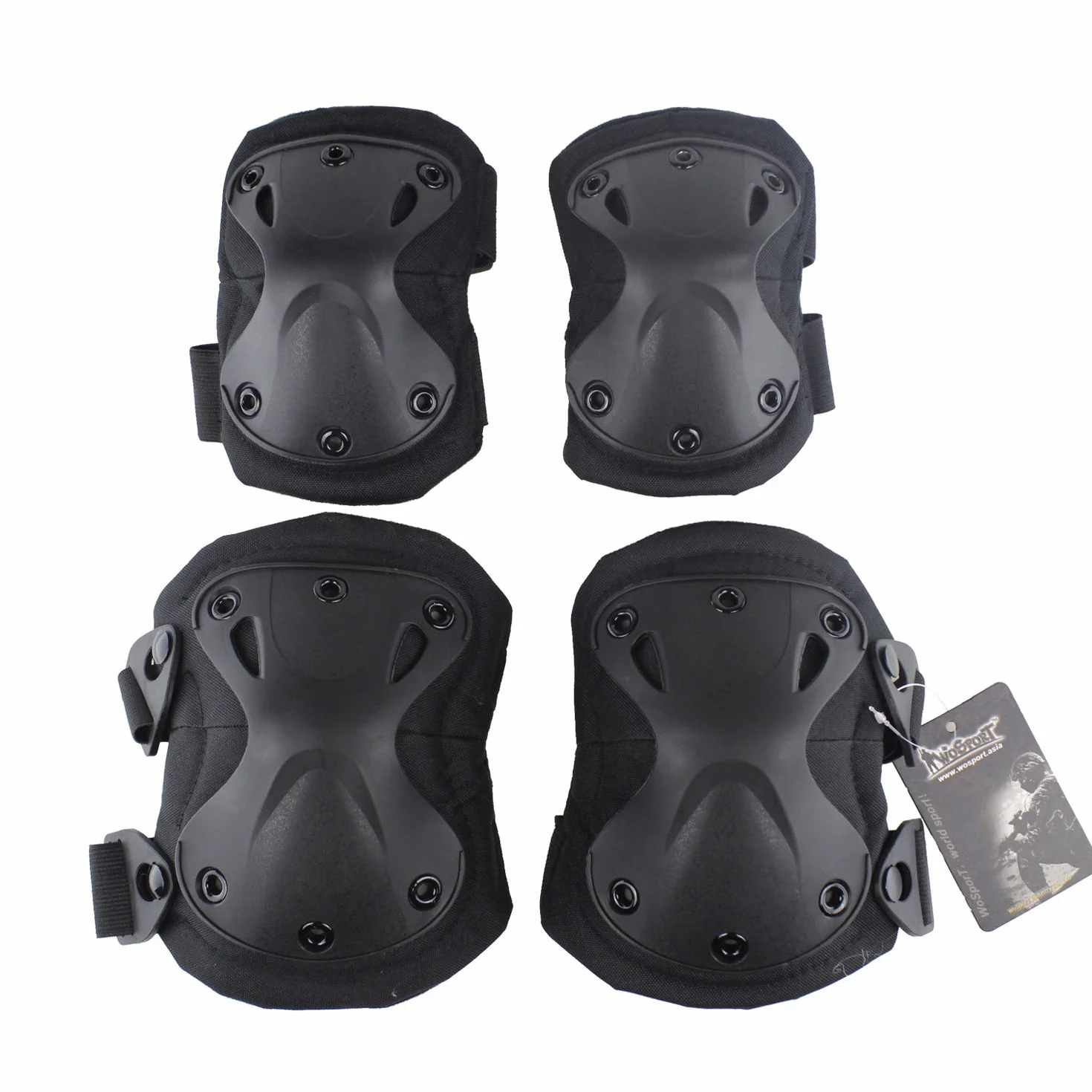King Kong Set Tattico Sportivo Protettivo Multicolore con Ginocchiere e Gomitiere per Softair
