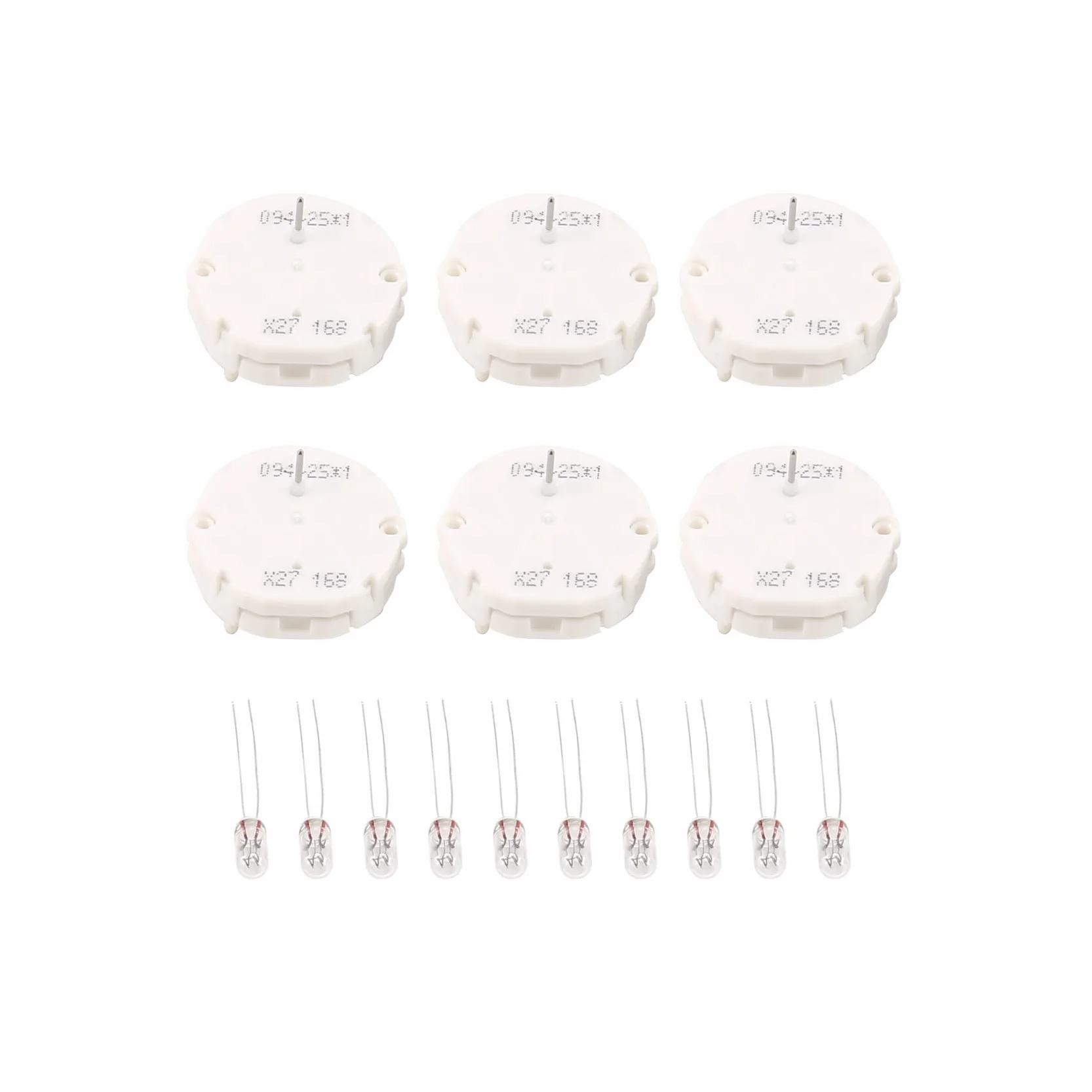 Kit Di Riparazione Motore Passo-Passo - X27 168 - (6 Kit Motore + 10 Pz Lampadine) Adatto A Tutti I 03-06 Silverados, Tahoes, Yukons, Suburbans
